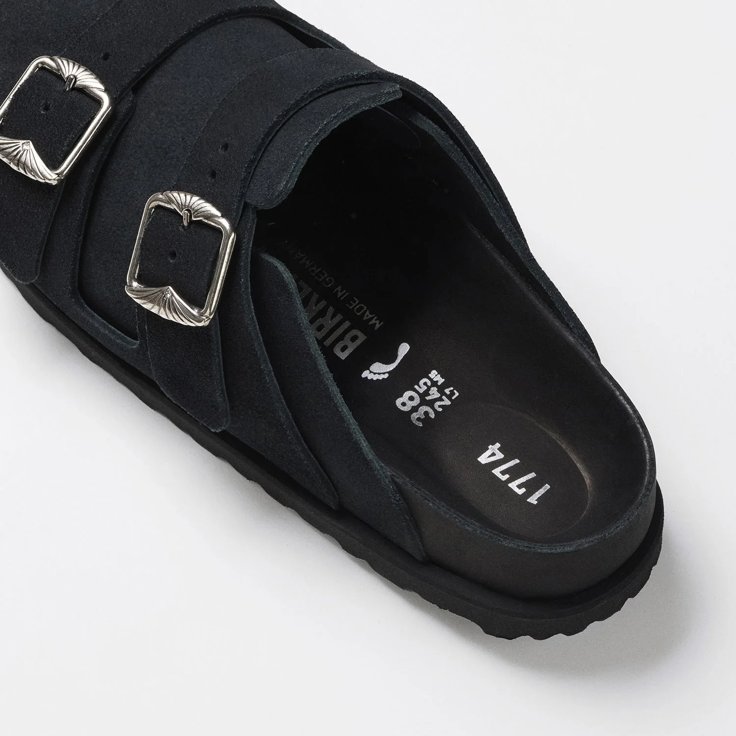 1774 222 West Suede Suede Leather Black - Image 4