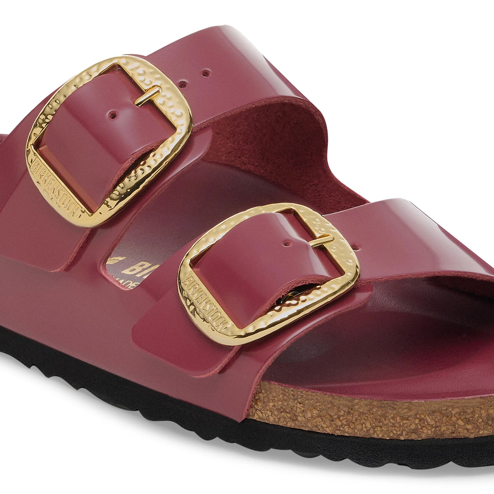 Arizona Big Buckle Natural Leather Patent Zinfandel High Shine - Image 5