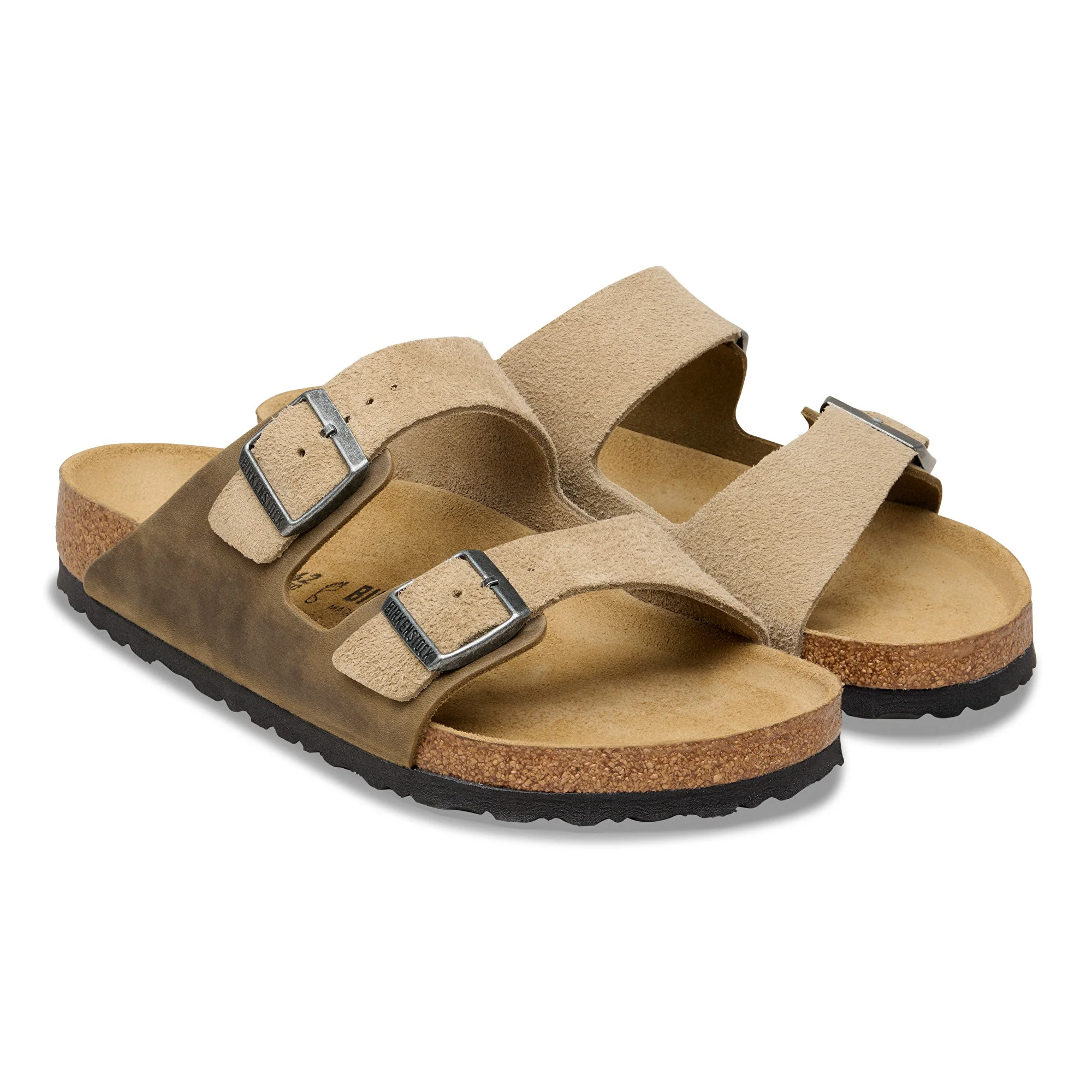 Arizona BS Mixed Leather Faded Khaki - Image 7
