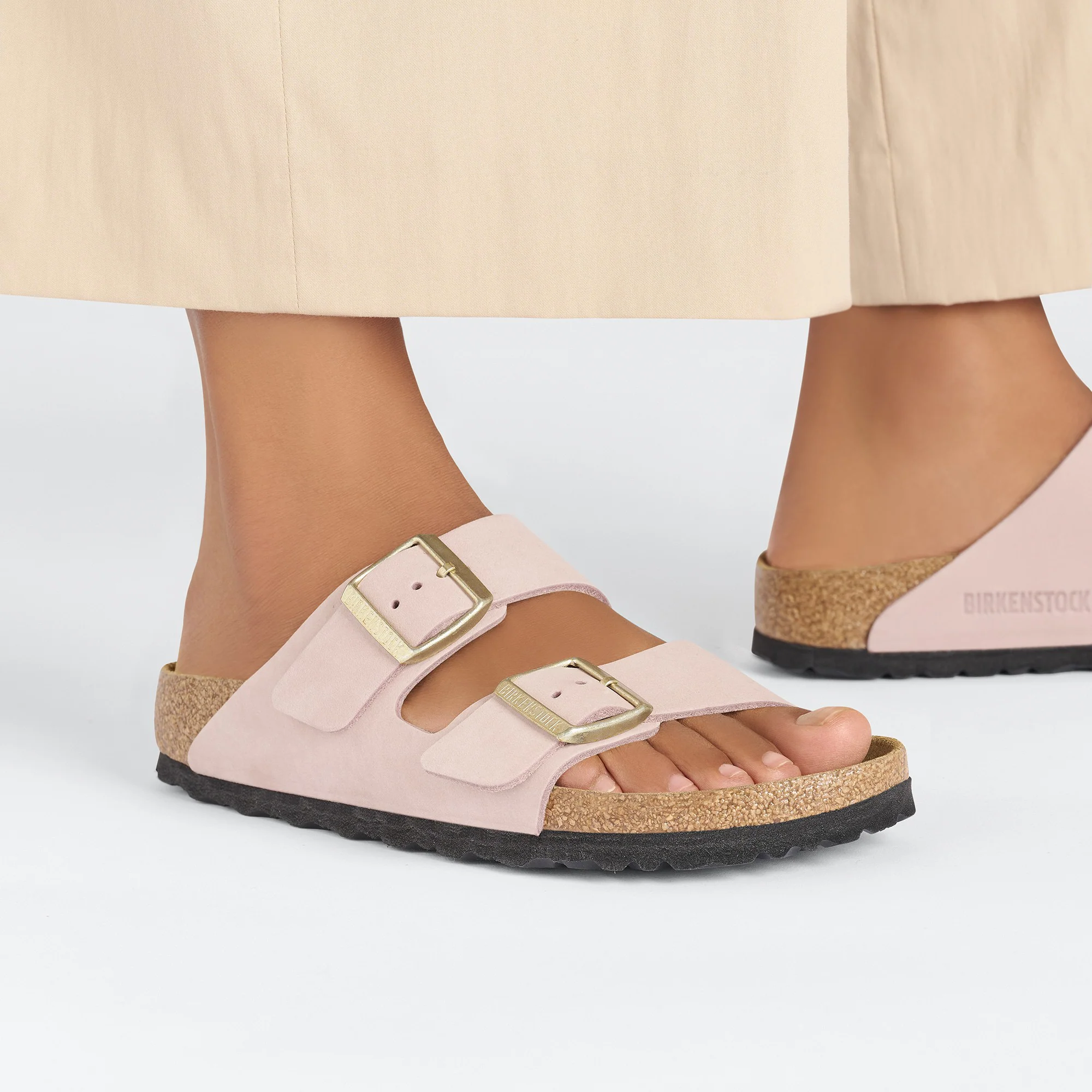 Arizona Soft Footbed Nubuk Leather Soft Pink - Image 8