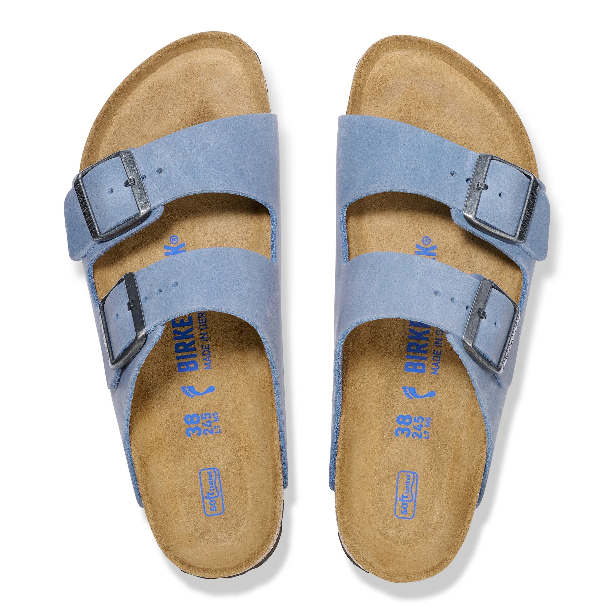 Arizona Soft Footbed Natural Leather Oiled Elemental Blue - Image 4