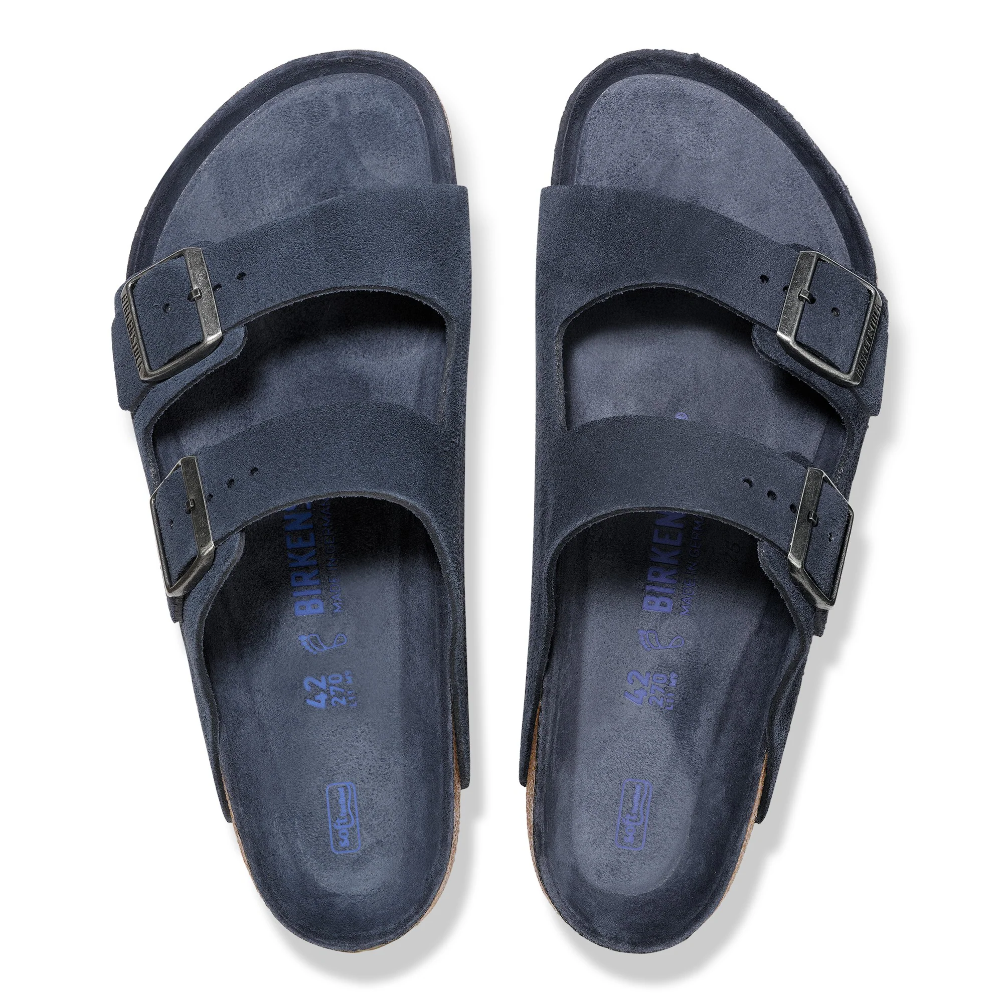 Arizona Soft Footbed Suede Leather New Navy Tonal - Image 4