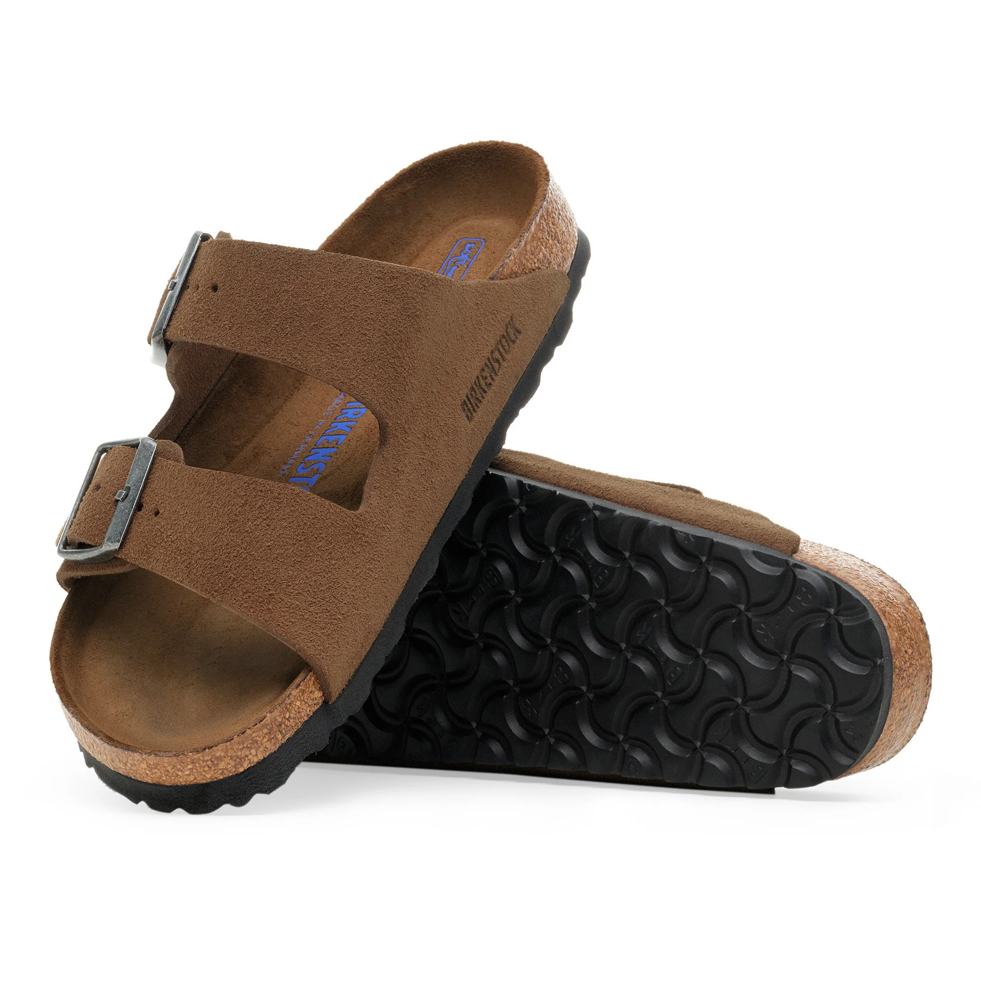 Arizona Soft Footbed Suede Leather Dark Tea Tonal - Image 2