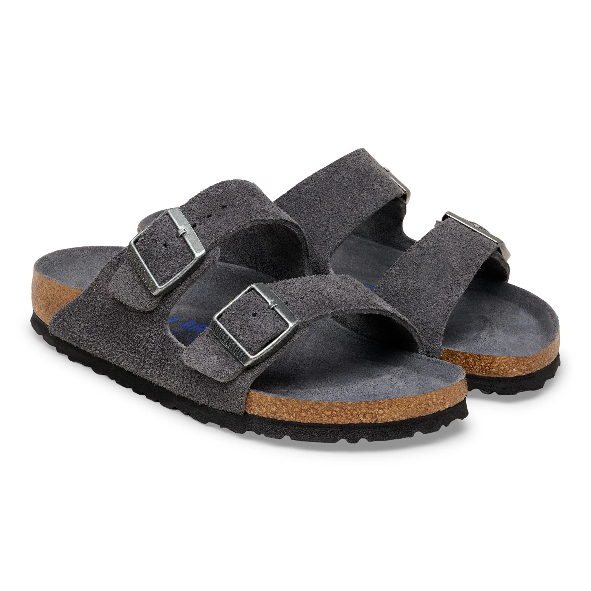 Arizona Soft Footbed Suede Leather Charcoal Tonal FB - Image 6