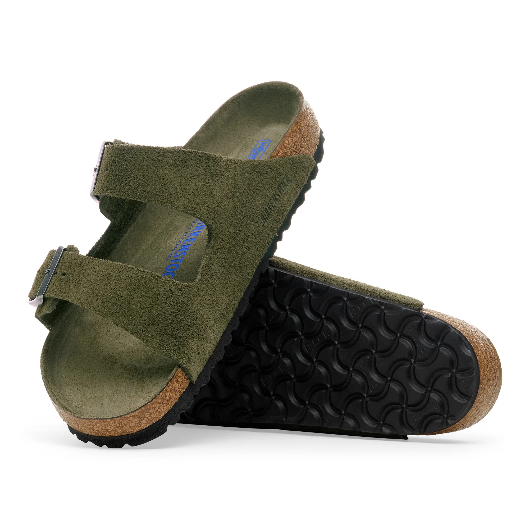 Arizona Soft Footbed Suede Leather Thyme Tonal FB - Image 2