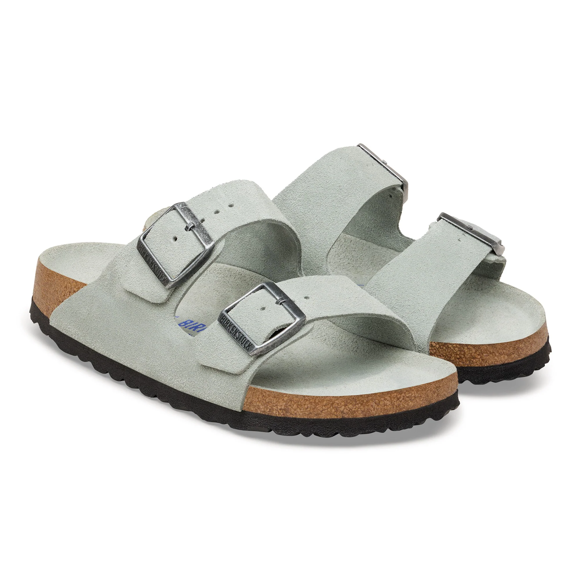 Arizona Soft Footbed Suede Leather Pure Sage Tonal FB - Image 7