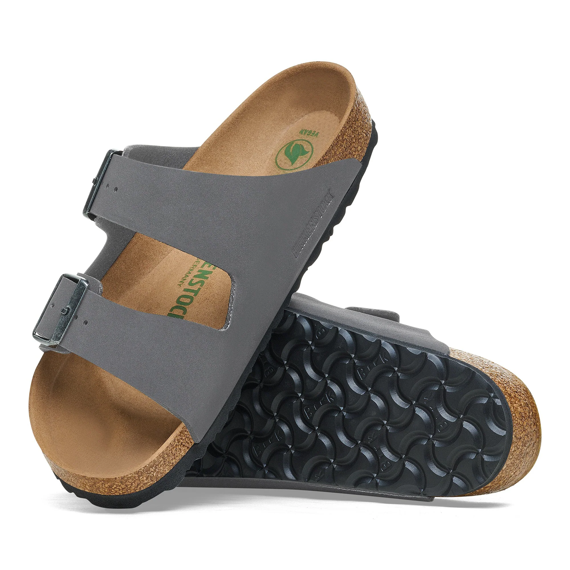 Arizona Vegan Birko-Flor Nubuk Concrete Gray - Image 2