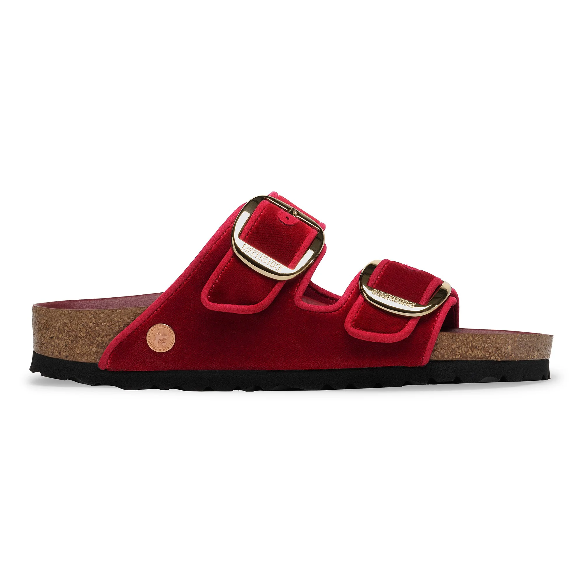 Arizona Big Buckle Piping Rivet Logo Textile Mars Red Velvet - Image 4
