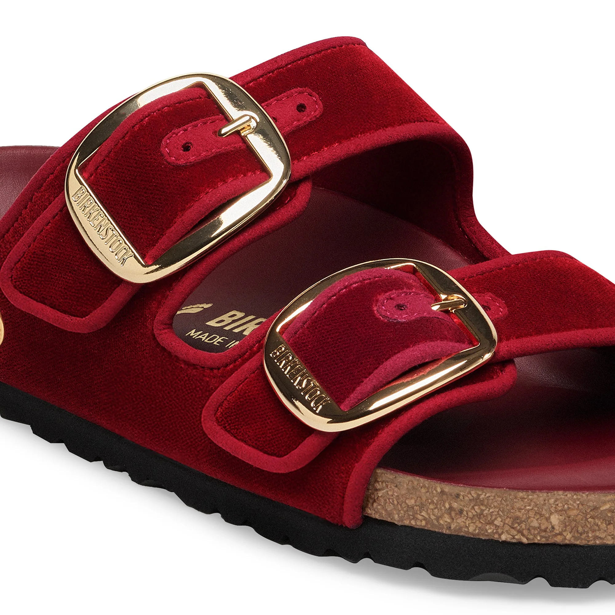 Arizona Big Buckle Piping Rivet Logo Textile Mars Red Velvet - Image 5