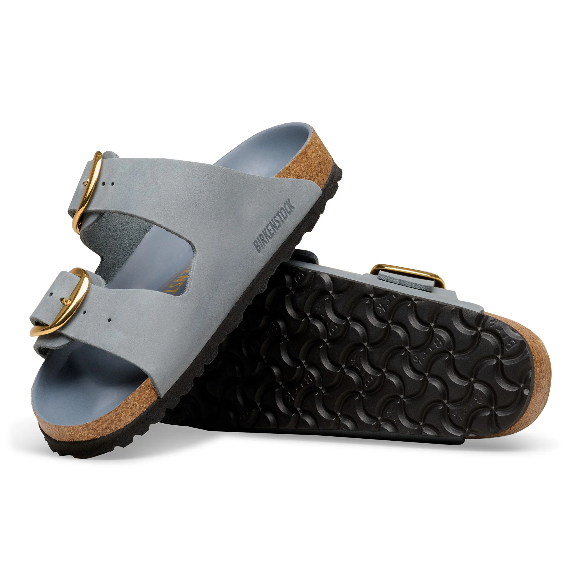 Arizona Big Buckle Natural Leather Oiled Basalt Gray - Image 2