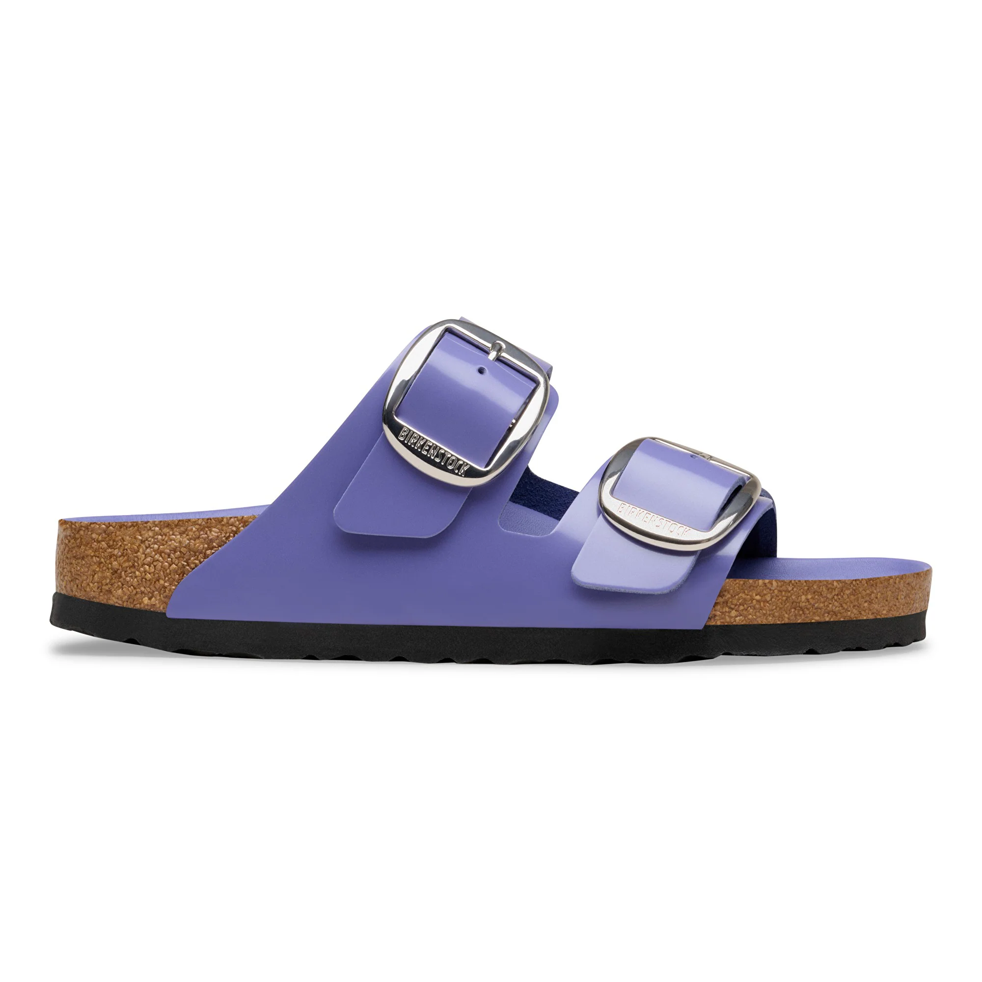Arizona Big Buckle Natural Leather Patent High-Shine Purple Dusk - Image 3
