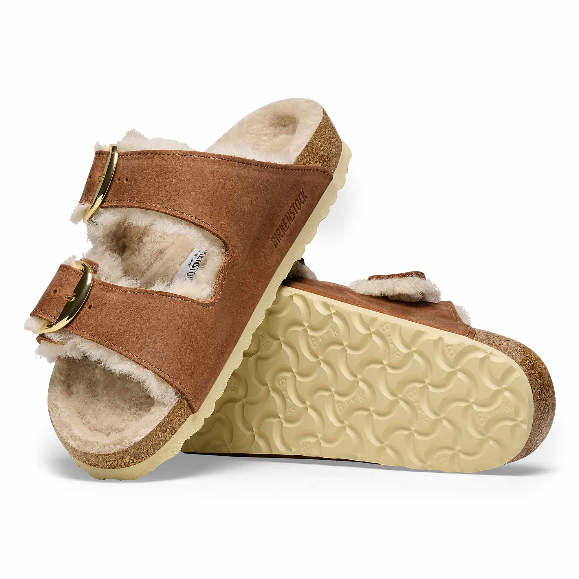 Arizona Big Buckle Shearling Oiled Leather - Image 2