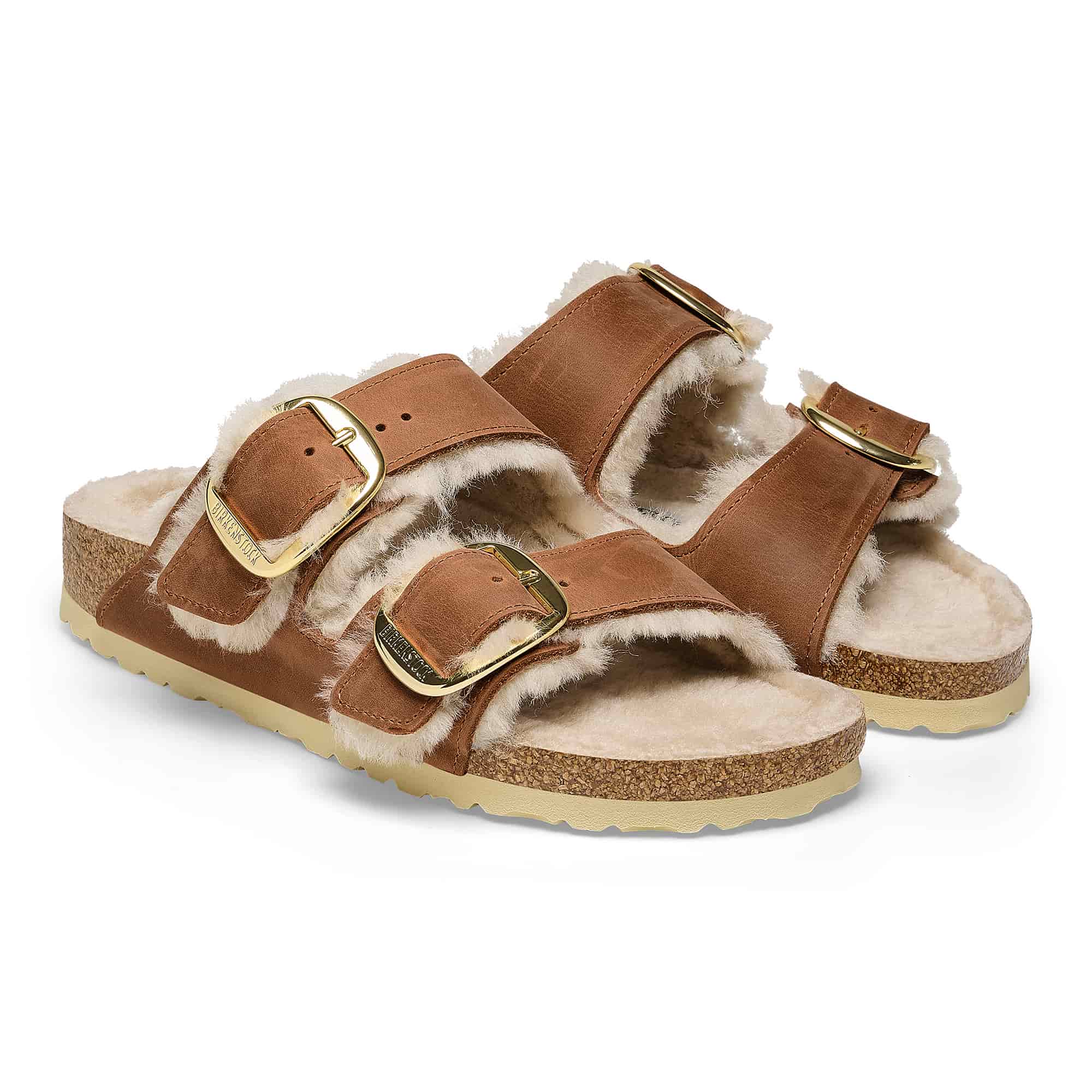 Arizona Big Buckle Shearling Oiled Leather - Image 3