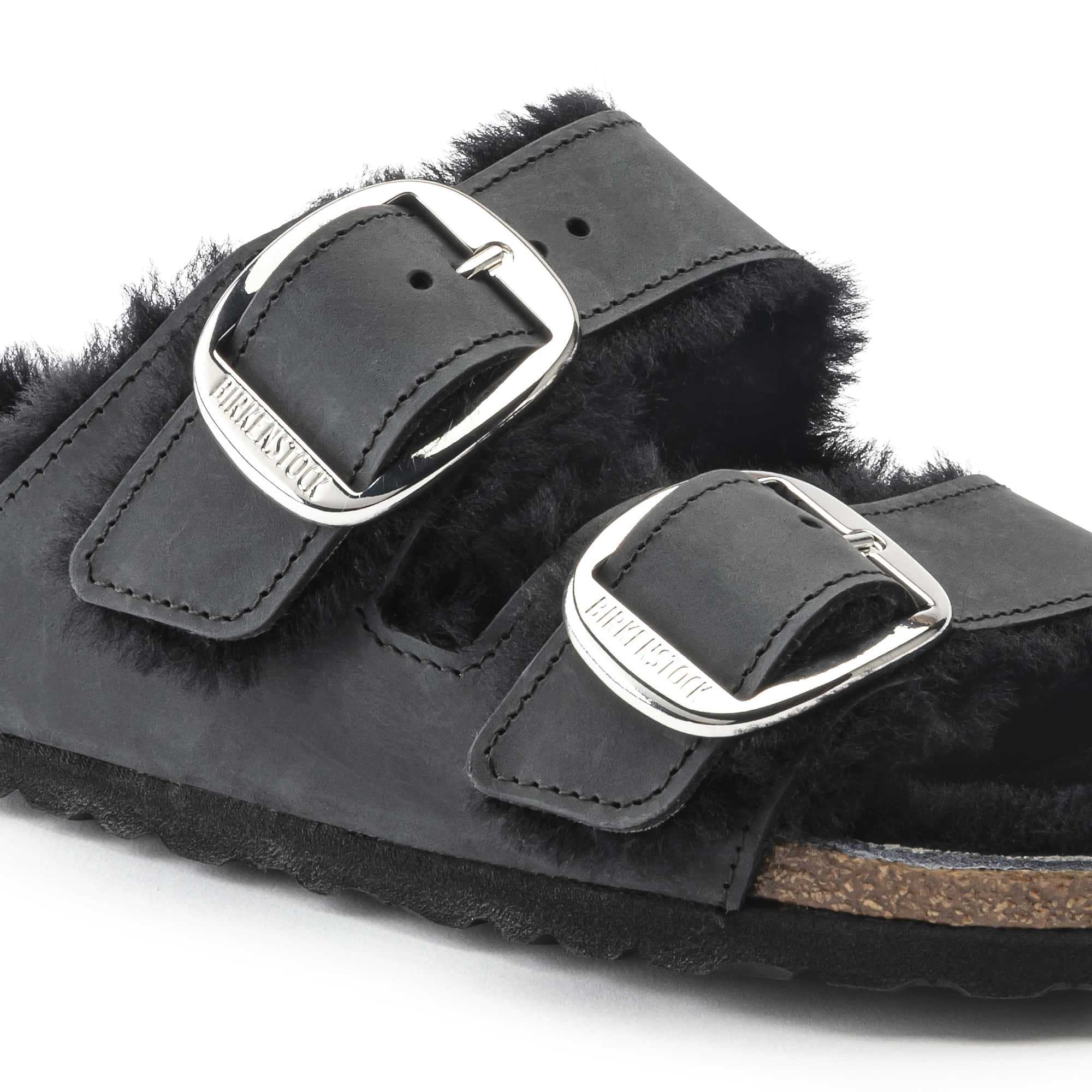 Arizona Big Buckle Shearling Oiled Leather - Image 6