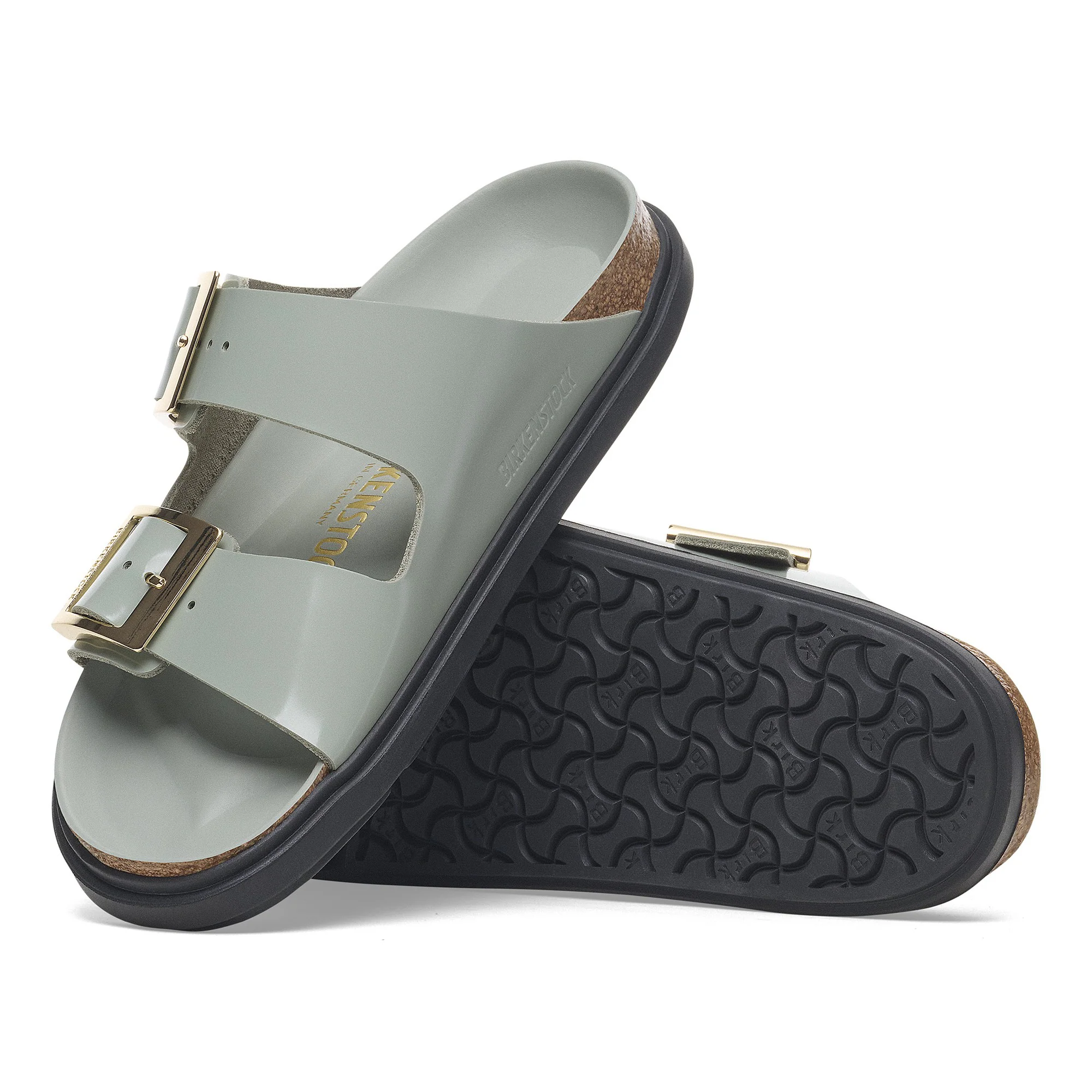 Arizona Droplet Buckle Natural Leather Patent - Image 2