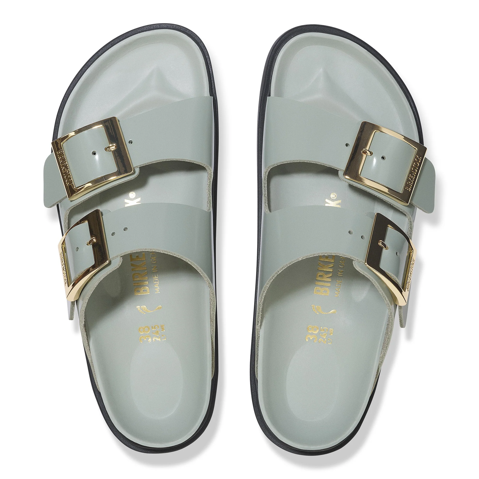 Arizona Droplet Buckle Natural Leather Patent - Image 3