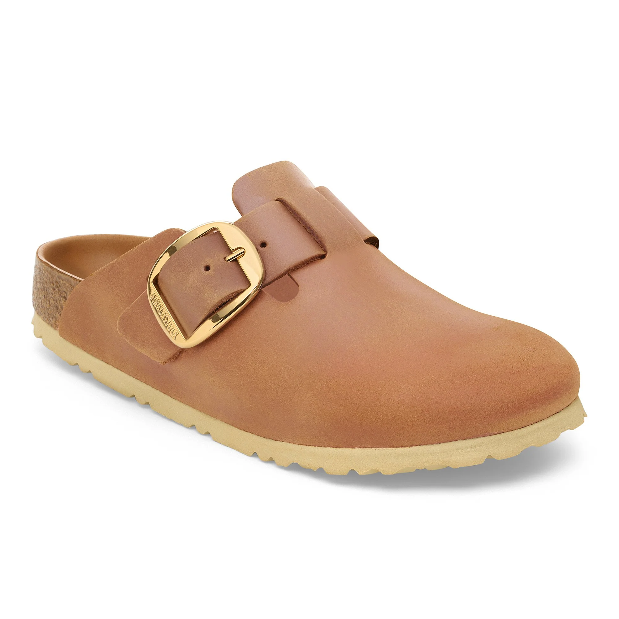 Boston Big Buckle Natural Leather Oiled Cognac