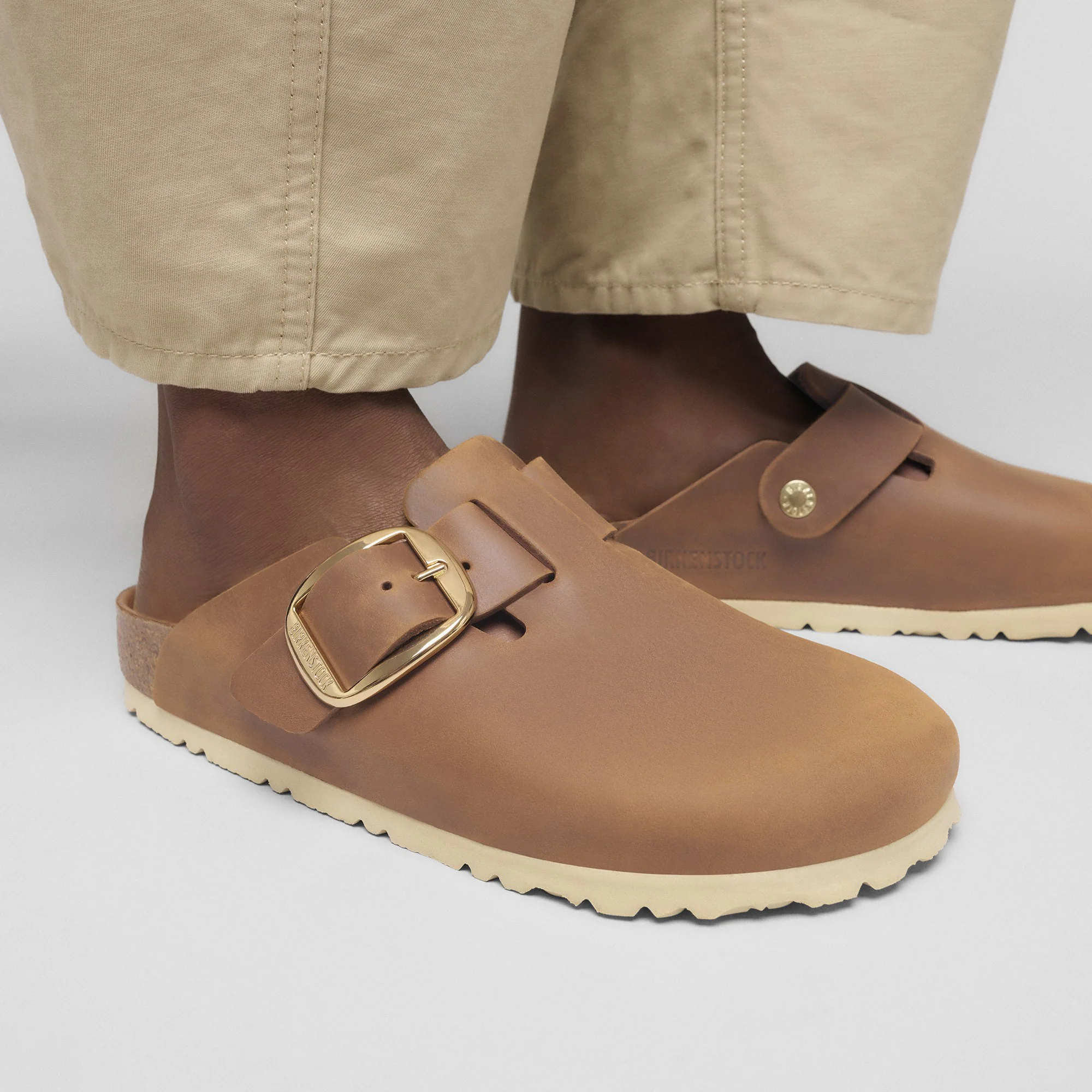 Boston Big Buckle Natural Leather Oiled Cognac - Image 7