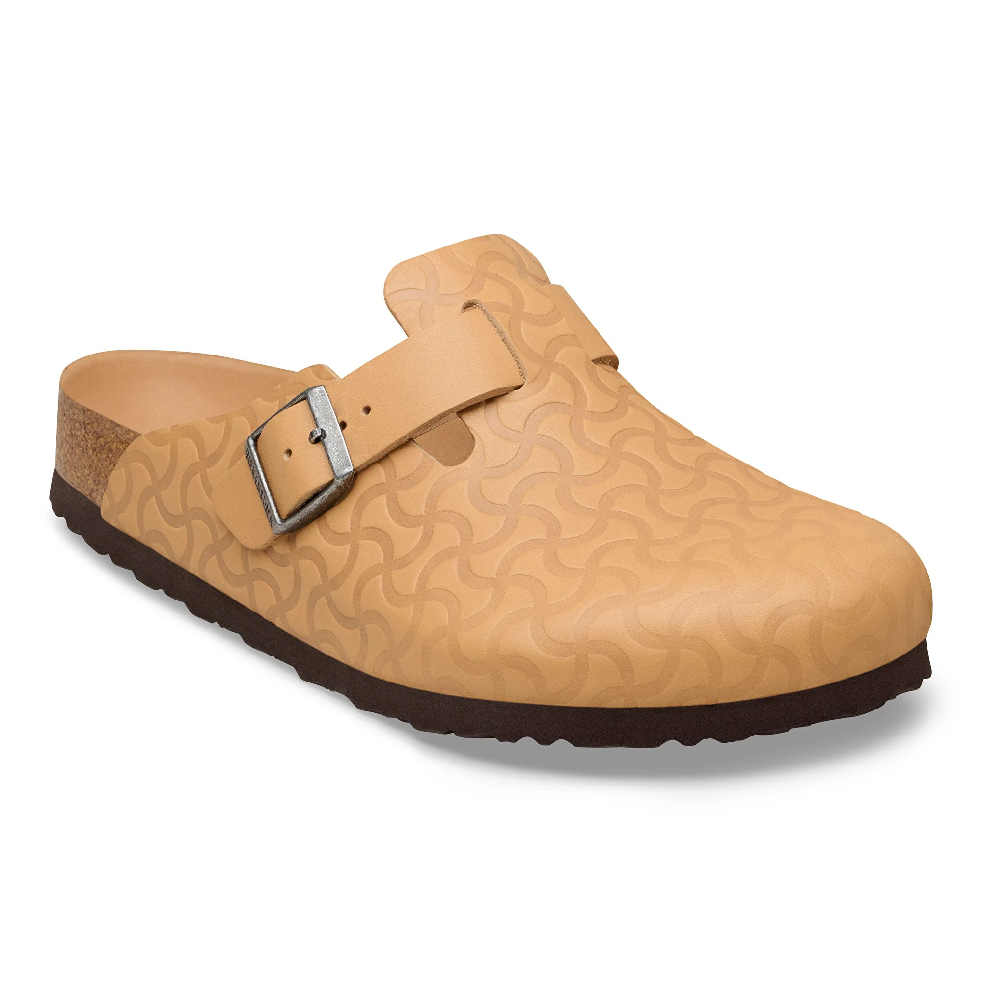Boston BS Natural Leather Embossed Nature Semi Veg Tan