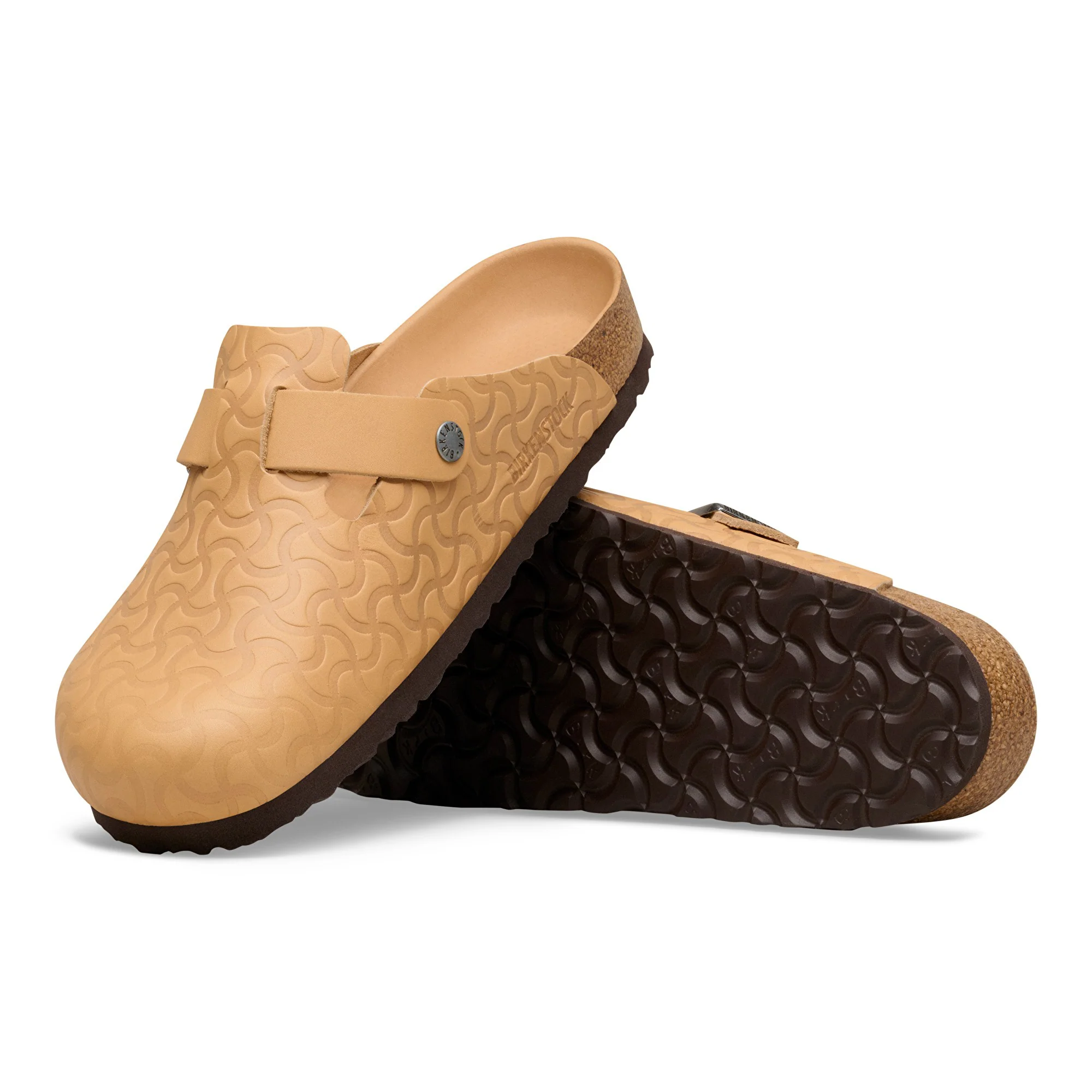Boston BS Natural Leather Embossed Nature Semi Veg Tan - Image 2