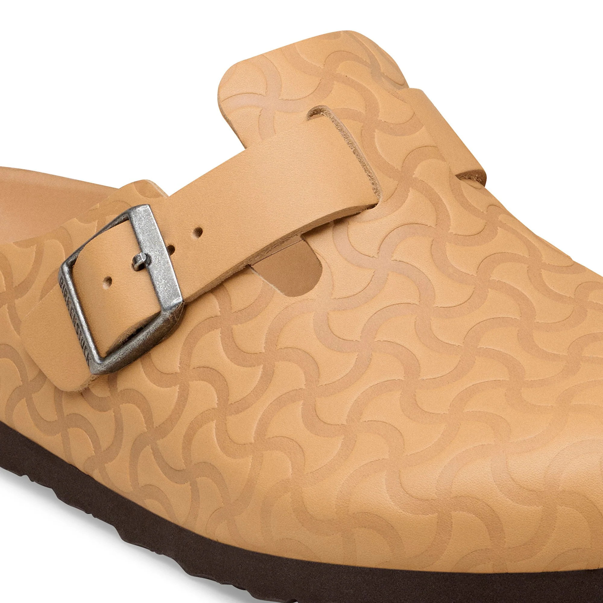 Boston BS Natural Leather Embossed Nature Semi Veg Tan - Image 7