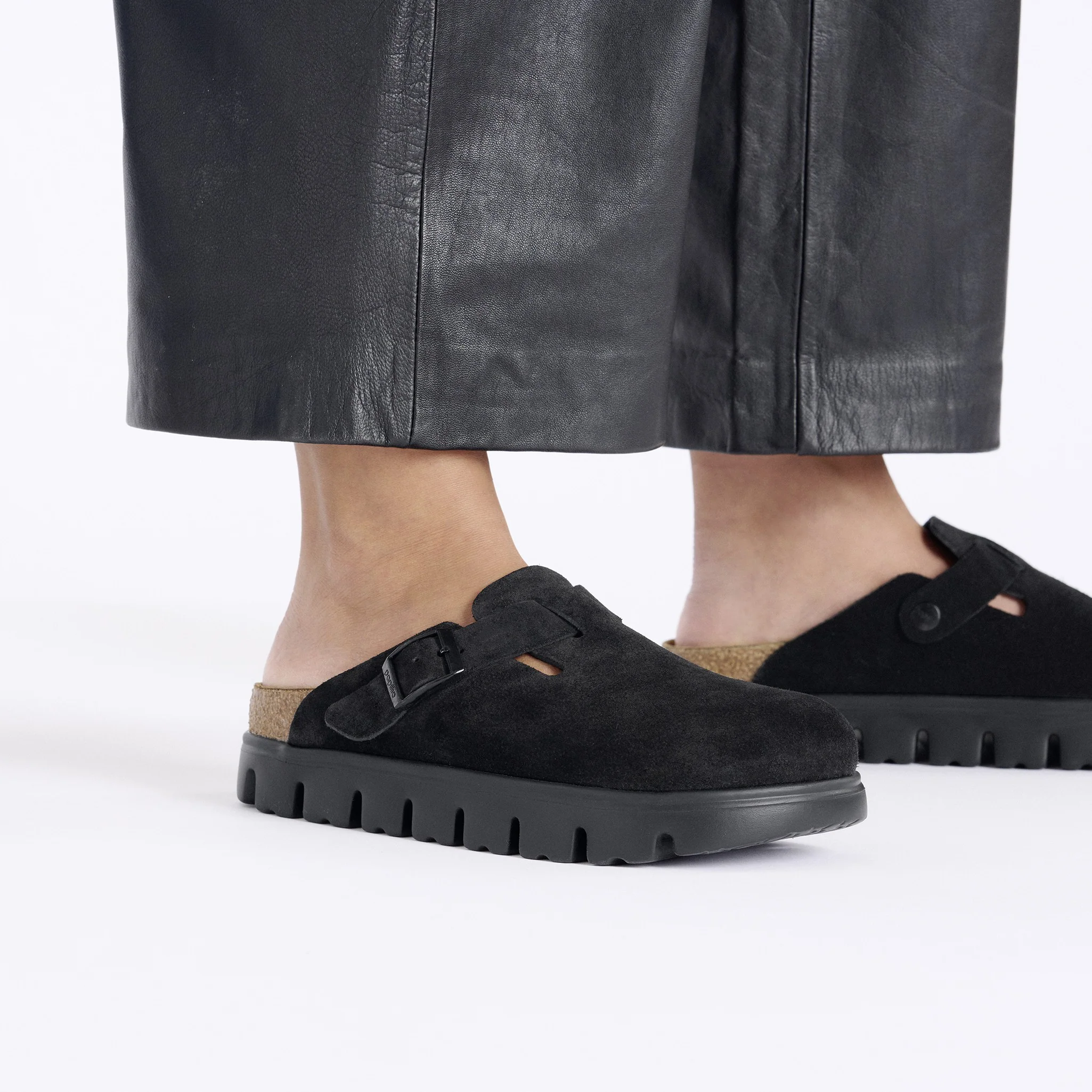 Boston Chunky Suede Leather Black/Black - Image 5
