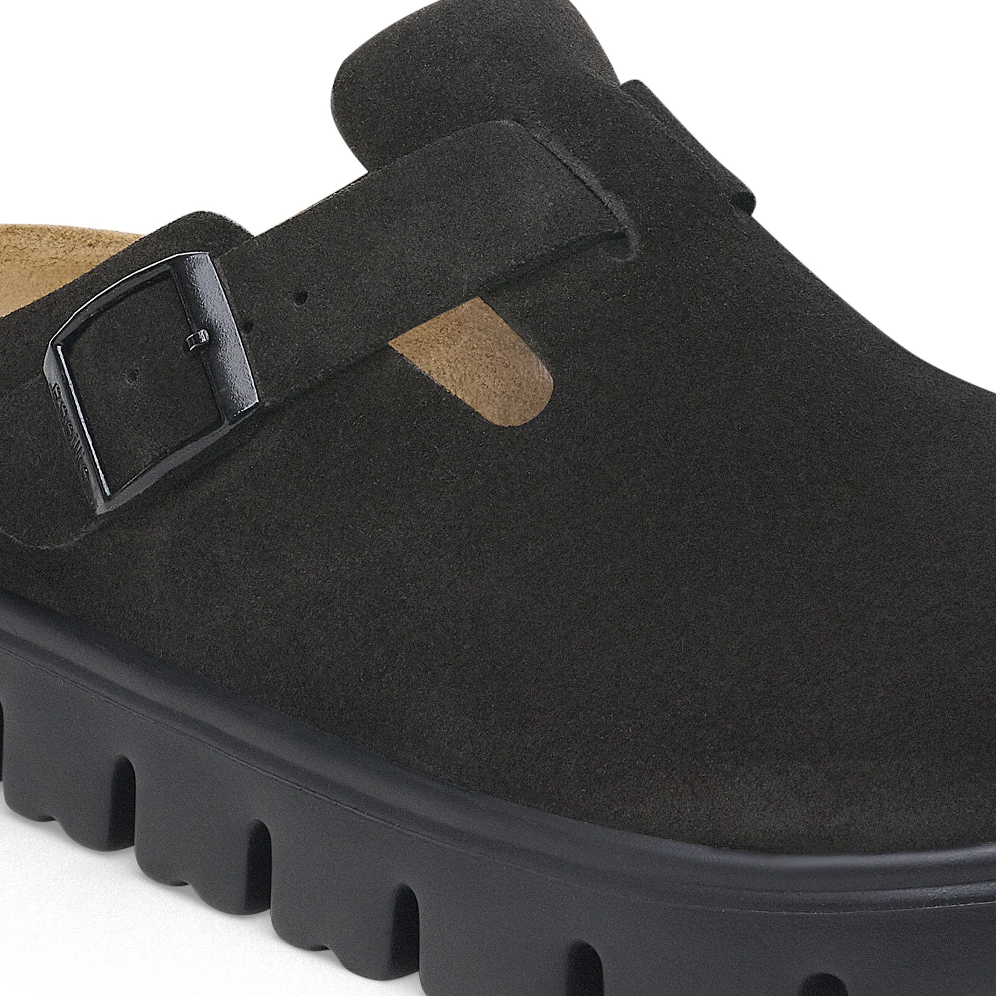 Boston Chunky Suede Leather Black/Black - Image 7