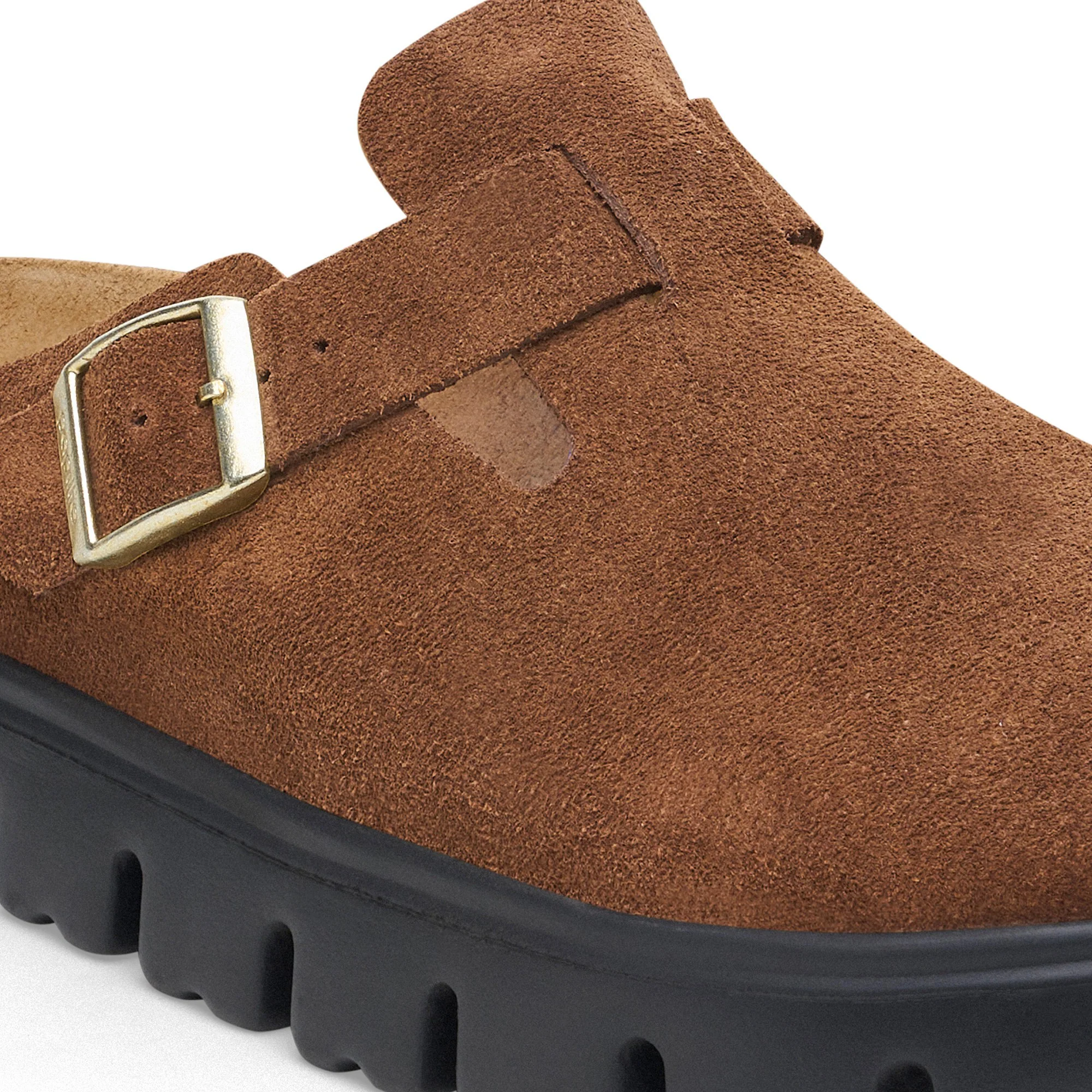 Boston Chunky Suede Leather Dark Tea/ Black - Image 6