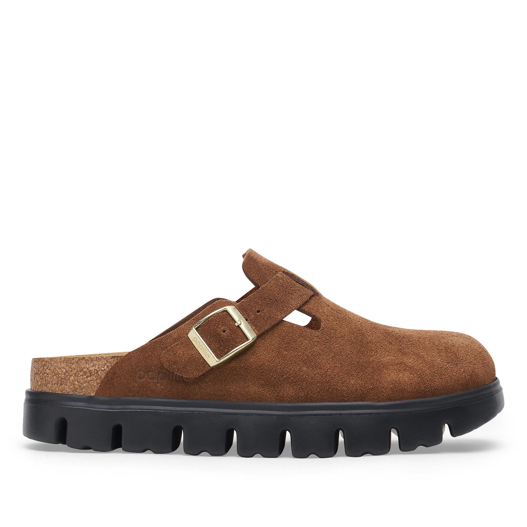 Boston Chunky Suede Leather Dark Tea/ Black - Image 9