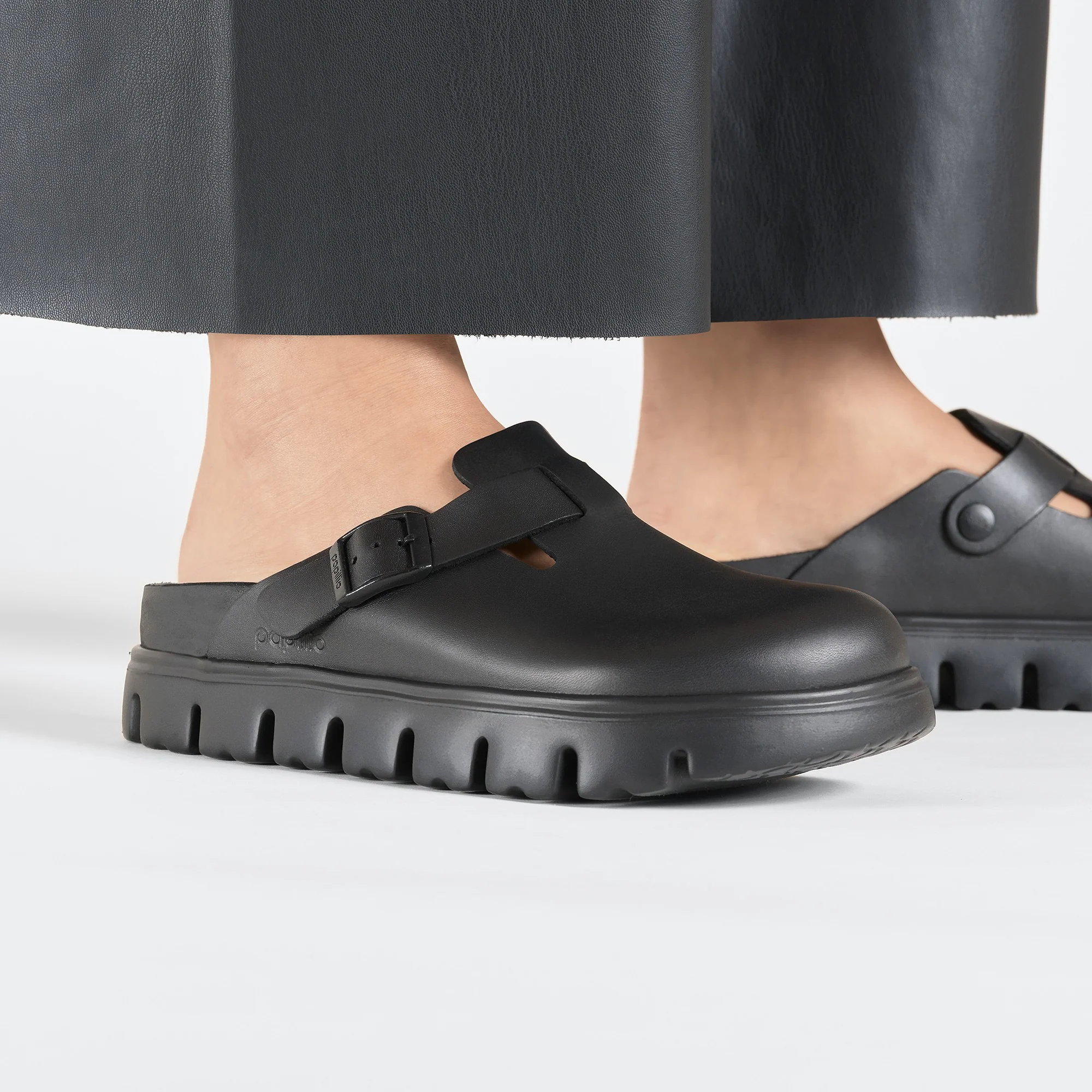 Boston Chunky Natural Leather Black - Image 8