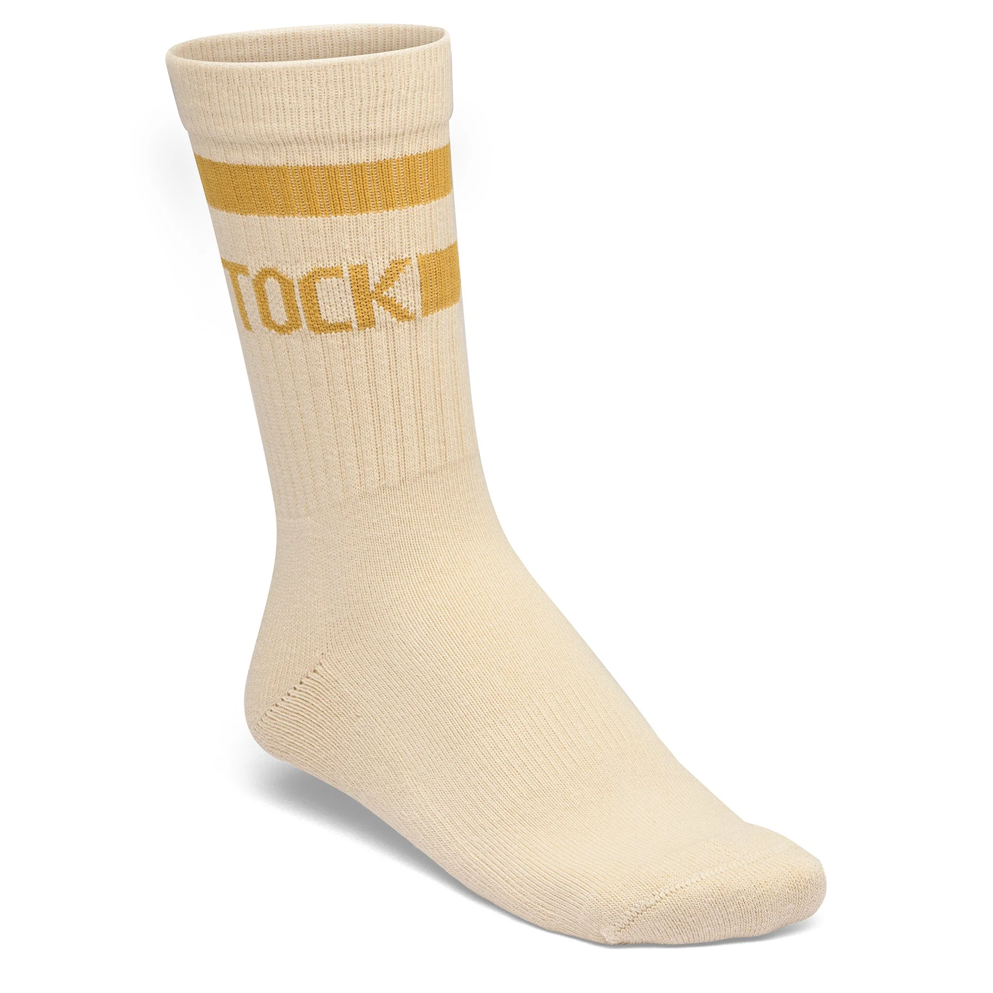 Cotton Tennis Socks Cotton/Polyamid/Elastane Oatmeal/Archive Yellow