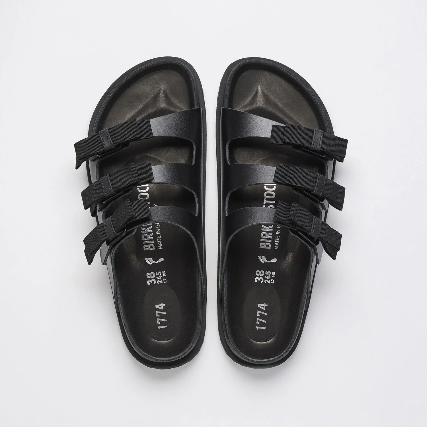 1774 Florida Smooth Leather Natural Leather Black - Image 3