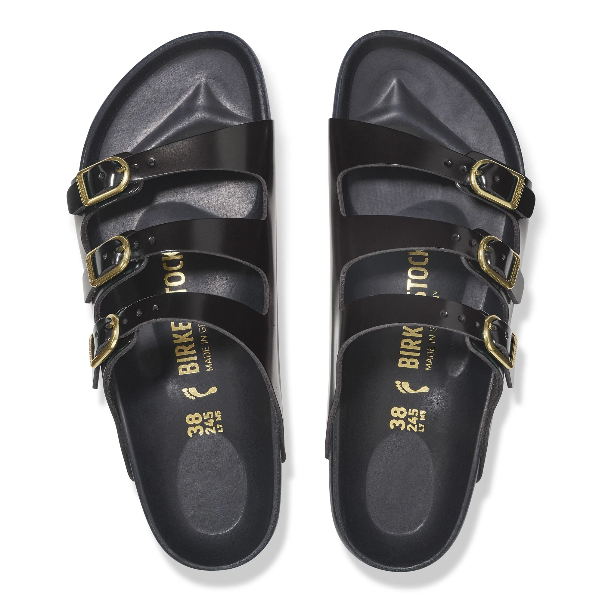 Florida Fresh Natural Leather Patent High-Shine Black - Image 2