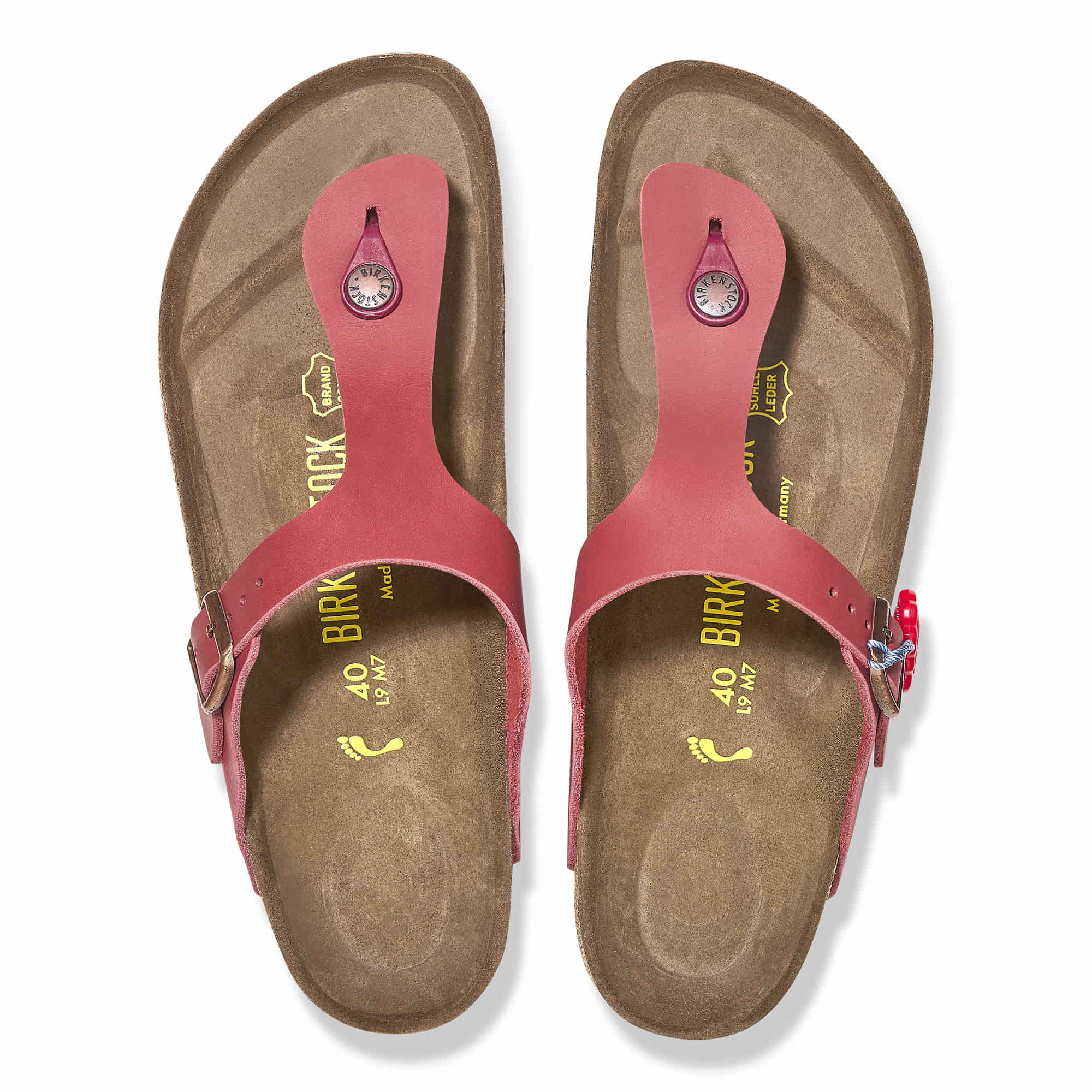 Gizeh 1983 Natural Leather Dark Red + Socke - Image 3