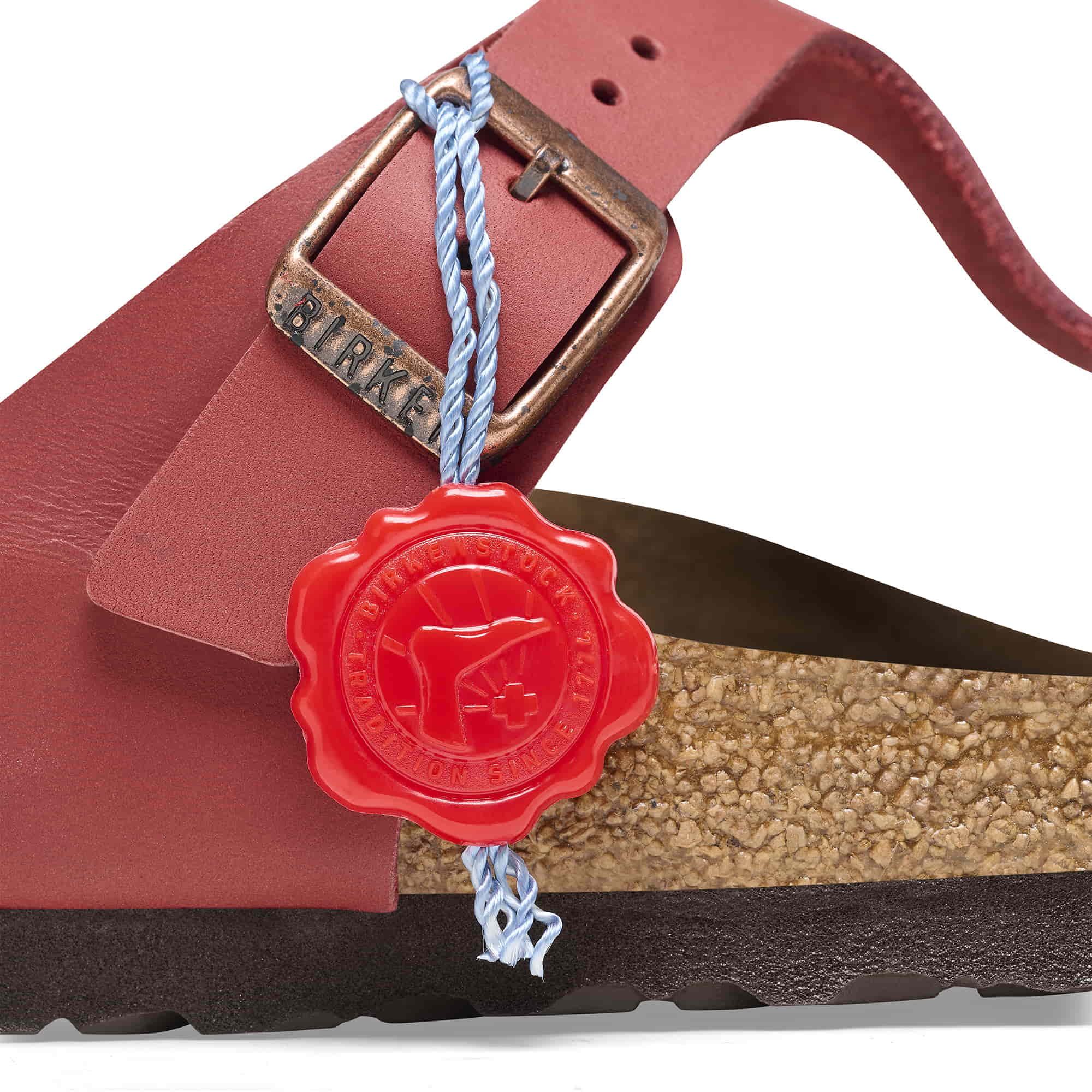 Gizeh 1983 Natural Leather Dark Red + Socke - Image 9