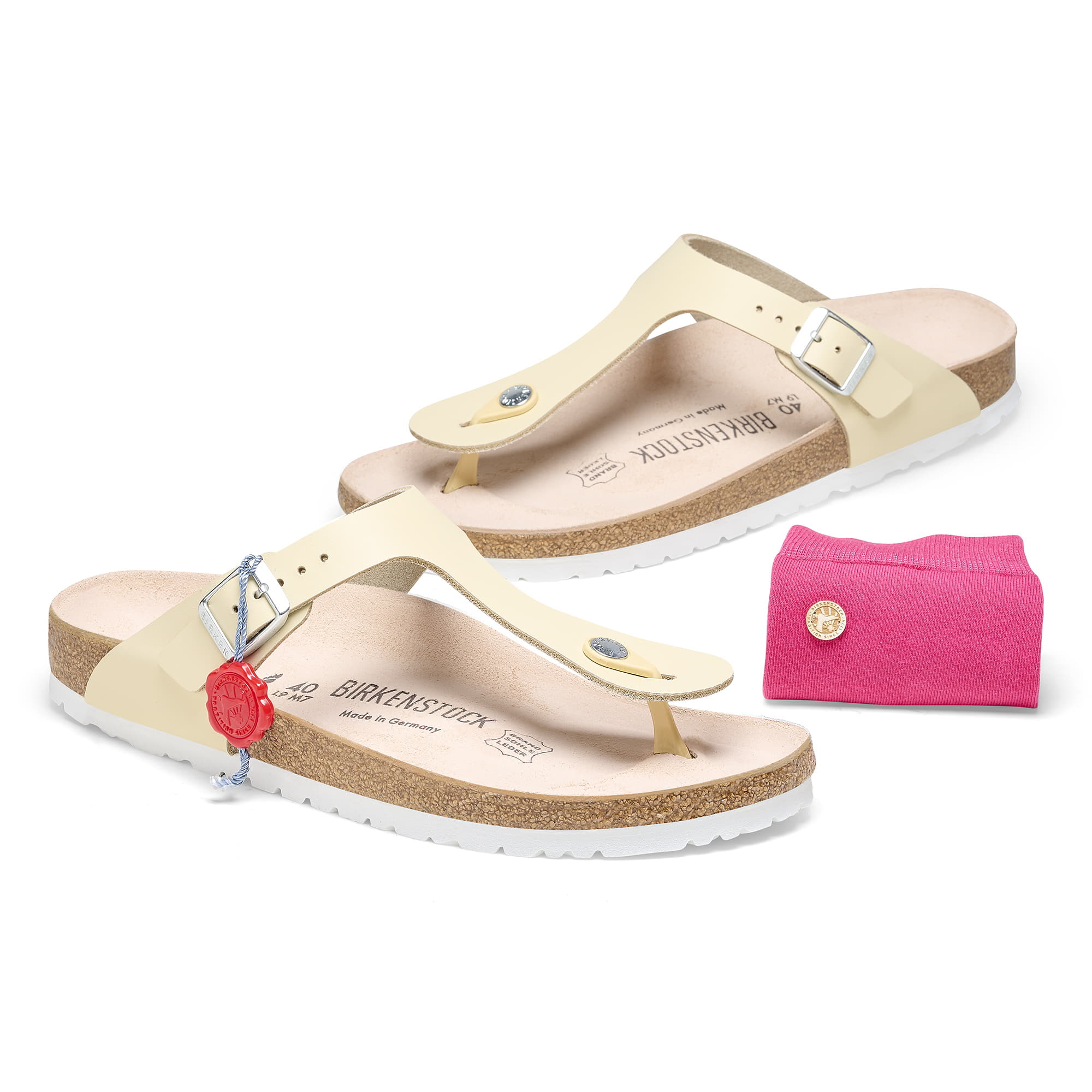 Gizeh 1983 Natural Leather Beige + Socke - Image 5