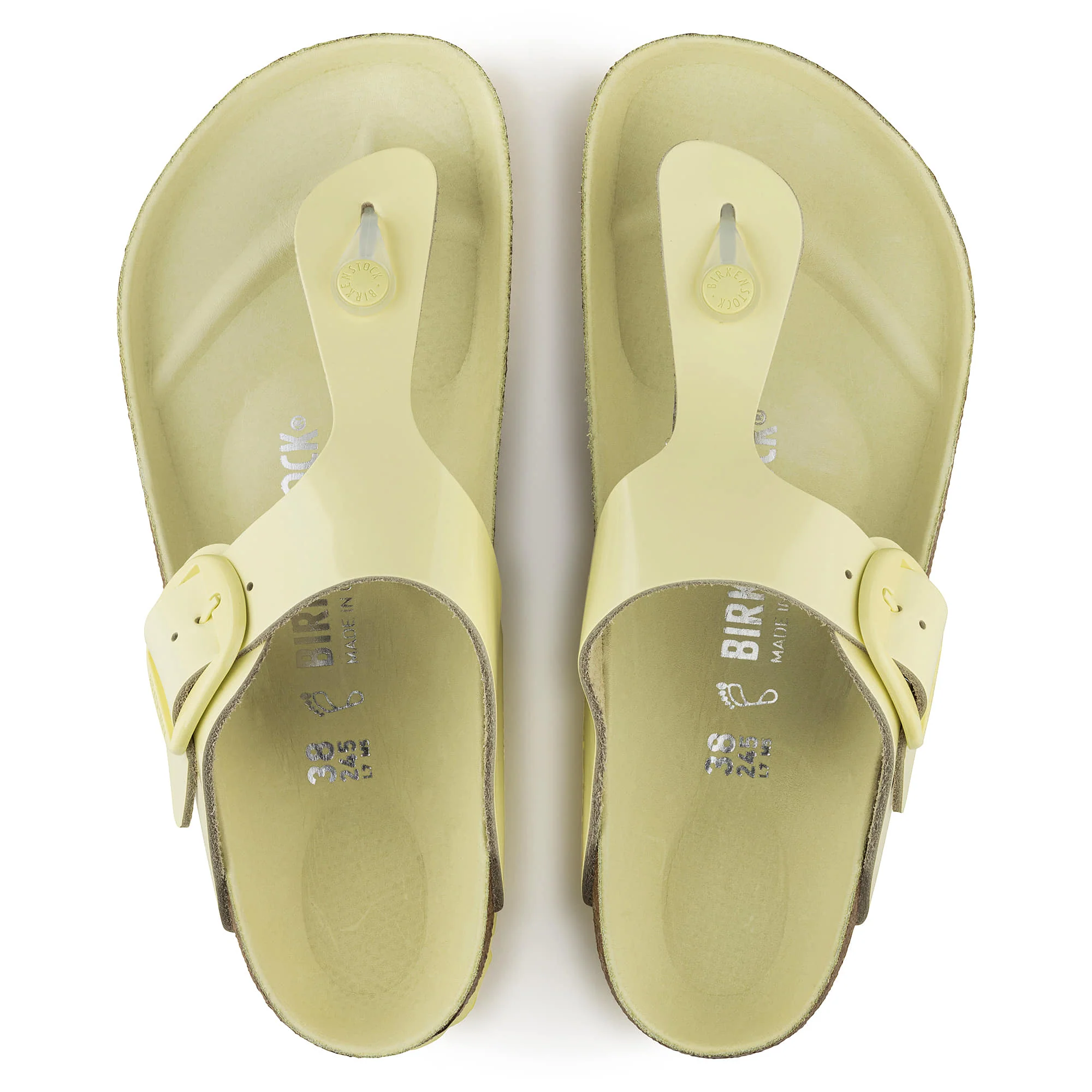 Gizeh Big Buckle Natural Leather Patent - Image 3