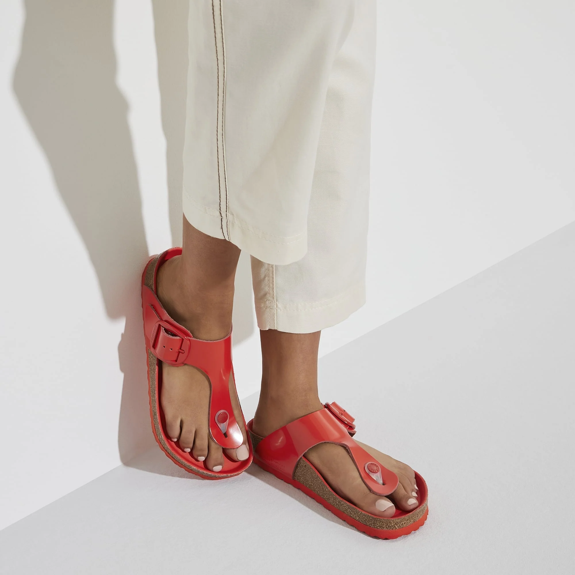 Gizeh Big Buckle Natural Leather Patent - Image 8
