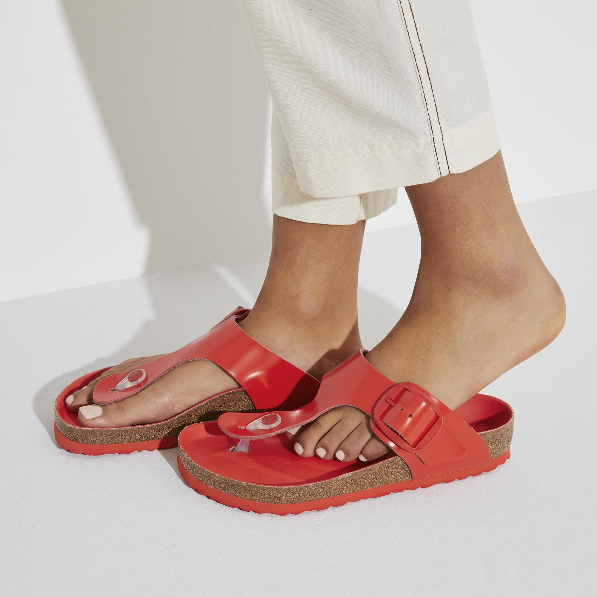 Gizeh Big Buckle Natural Leather Patent - Image 9