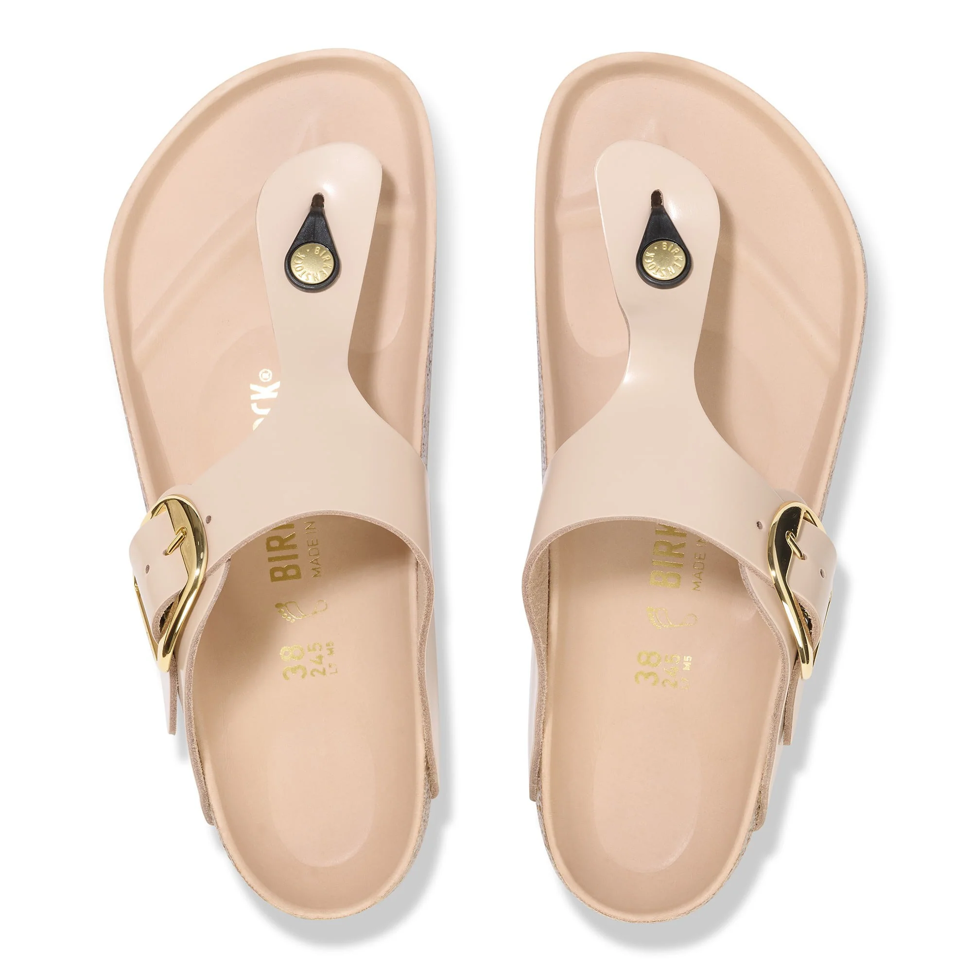 Gizeh Big Buckle Natural Leather Patent - Image 3