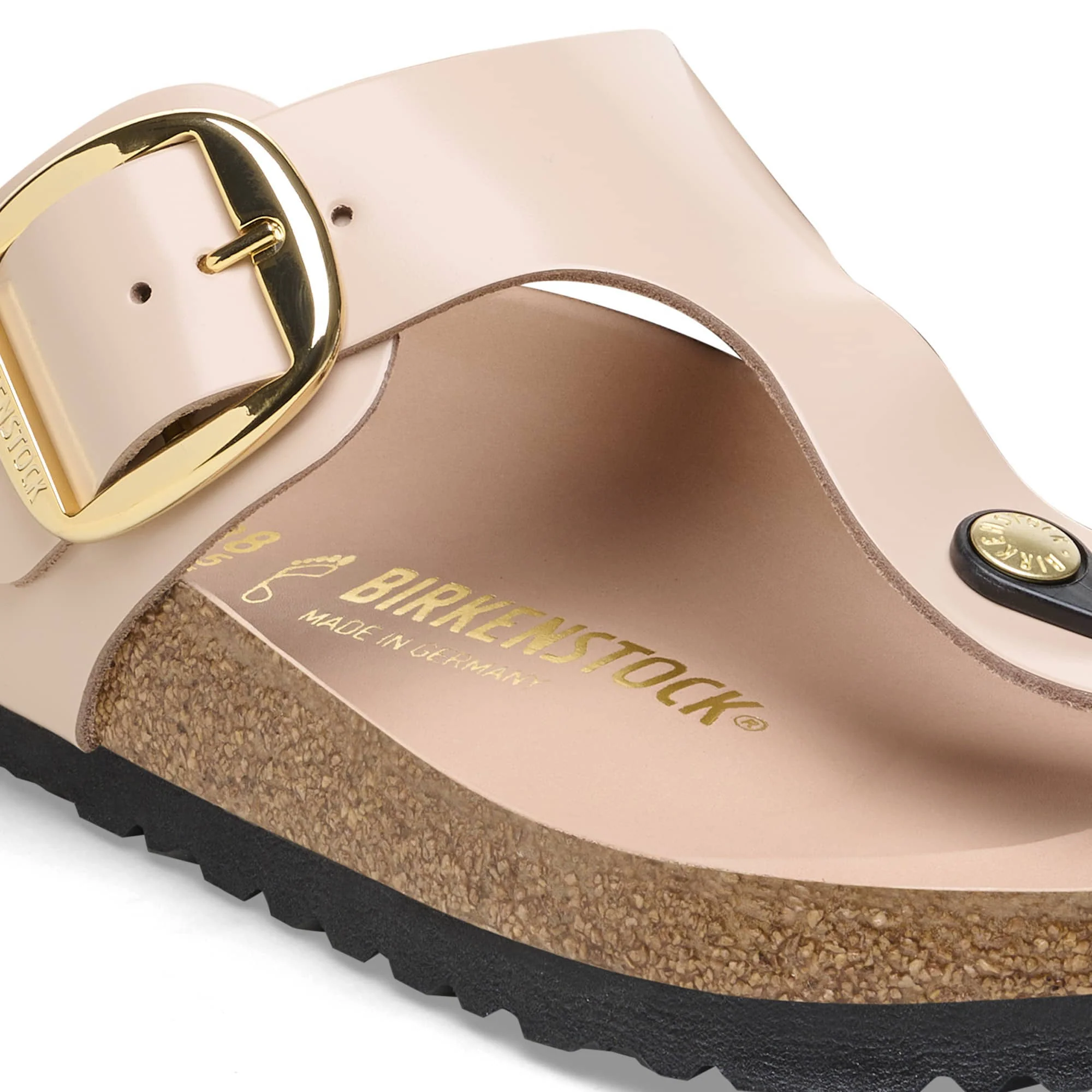 Gizeh Big Buckle Natural Leather Patent - Image 6