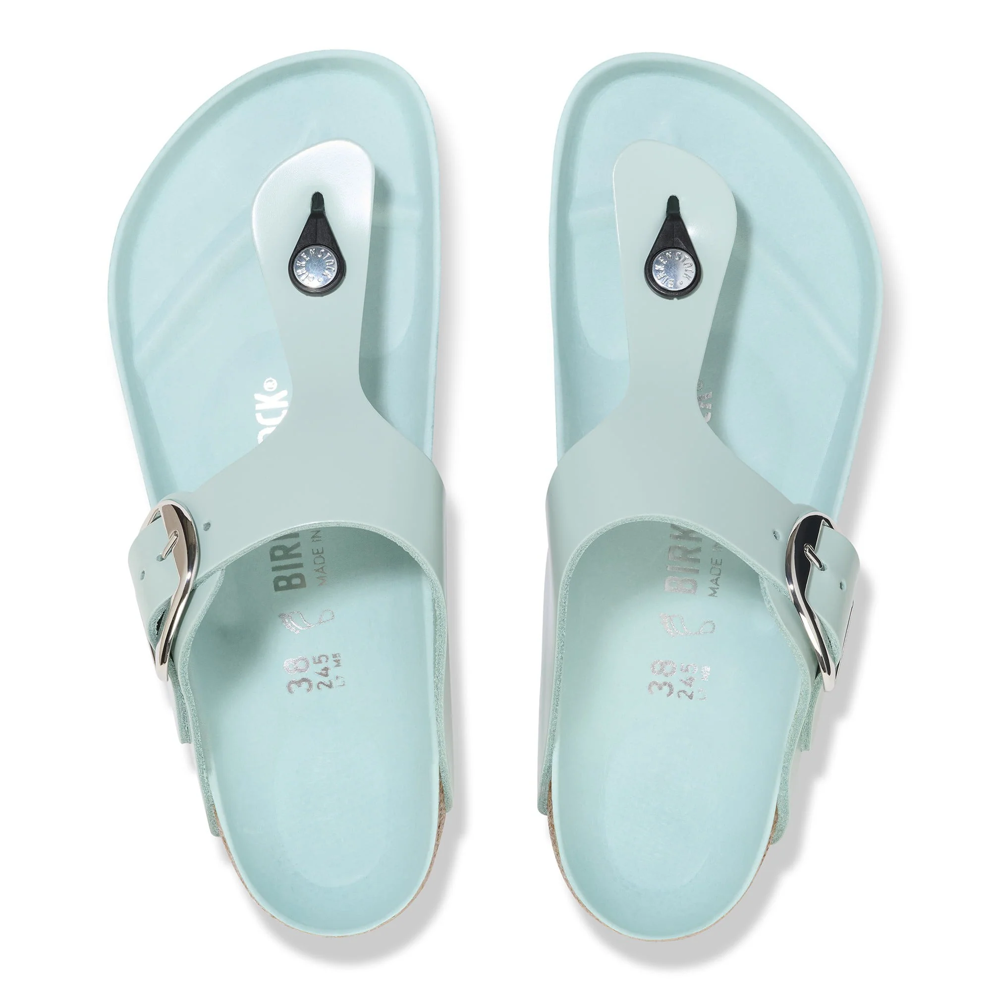 Gizeh Big Buckle Natural Leather Patent - Image 3