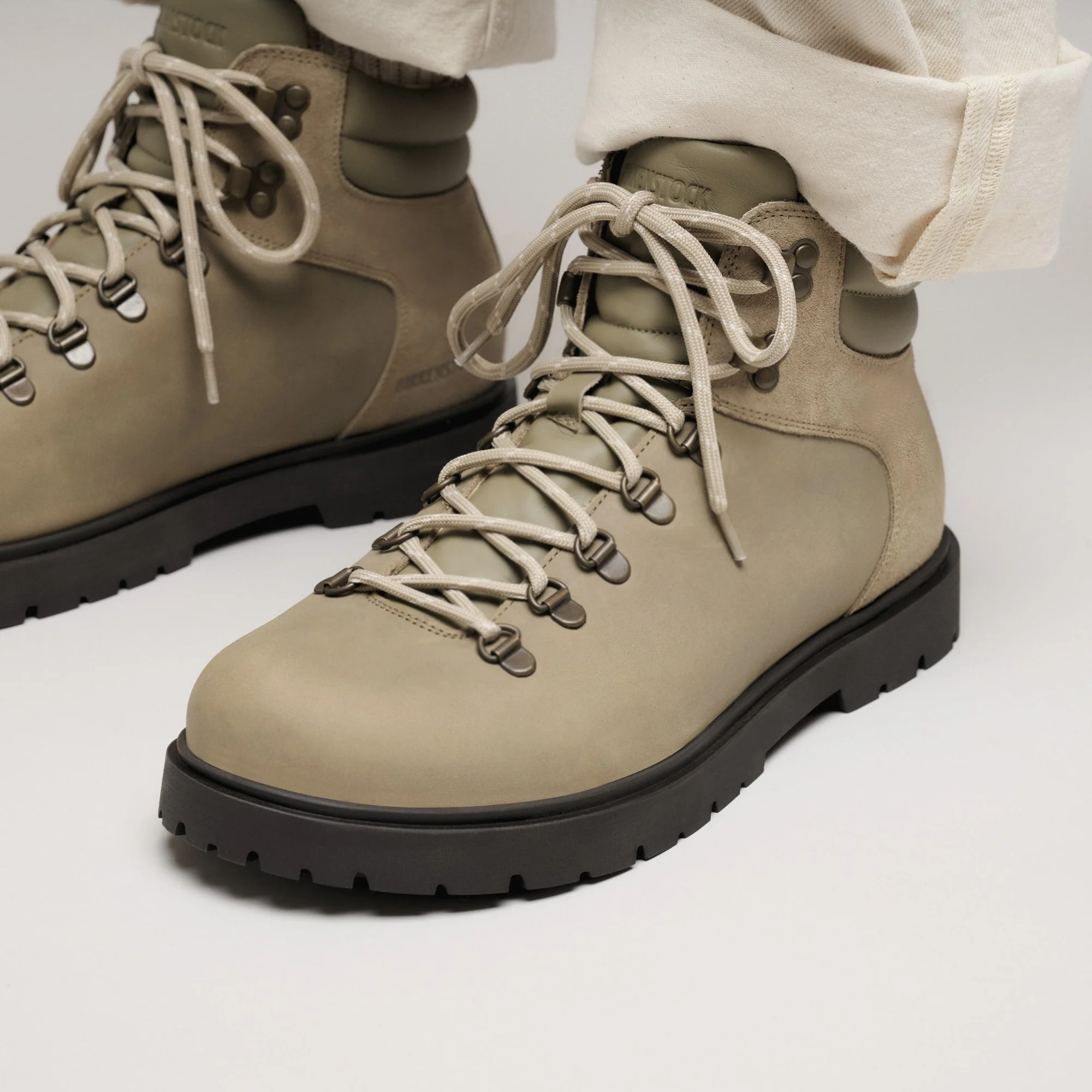 Jackson Nubuck Leather/Suede Taupe - Image 7