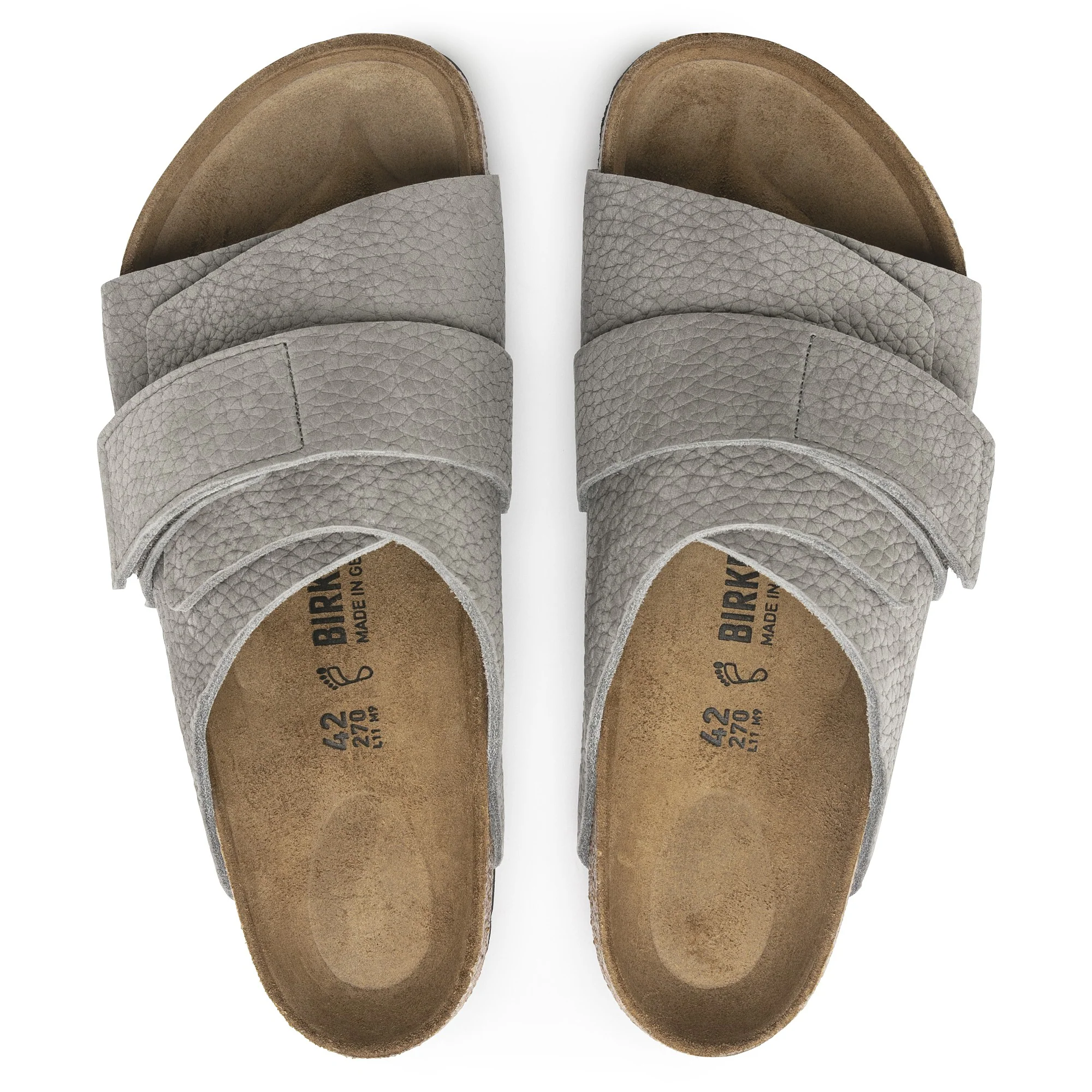 Kyoto Nubuk Leather Desert Buck Whale Gray - Image 2