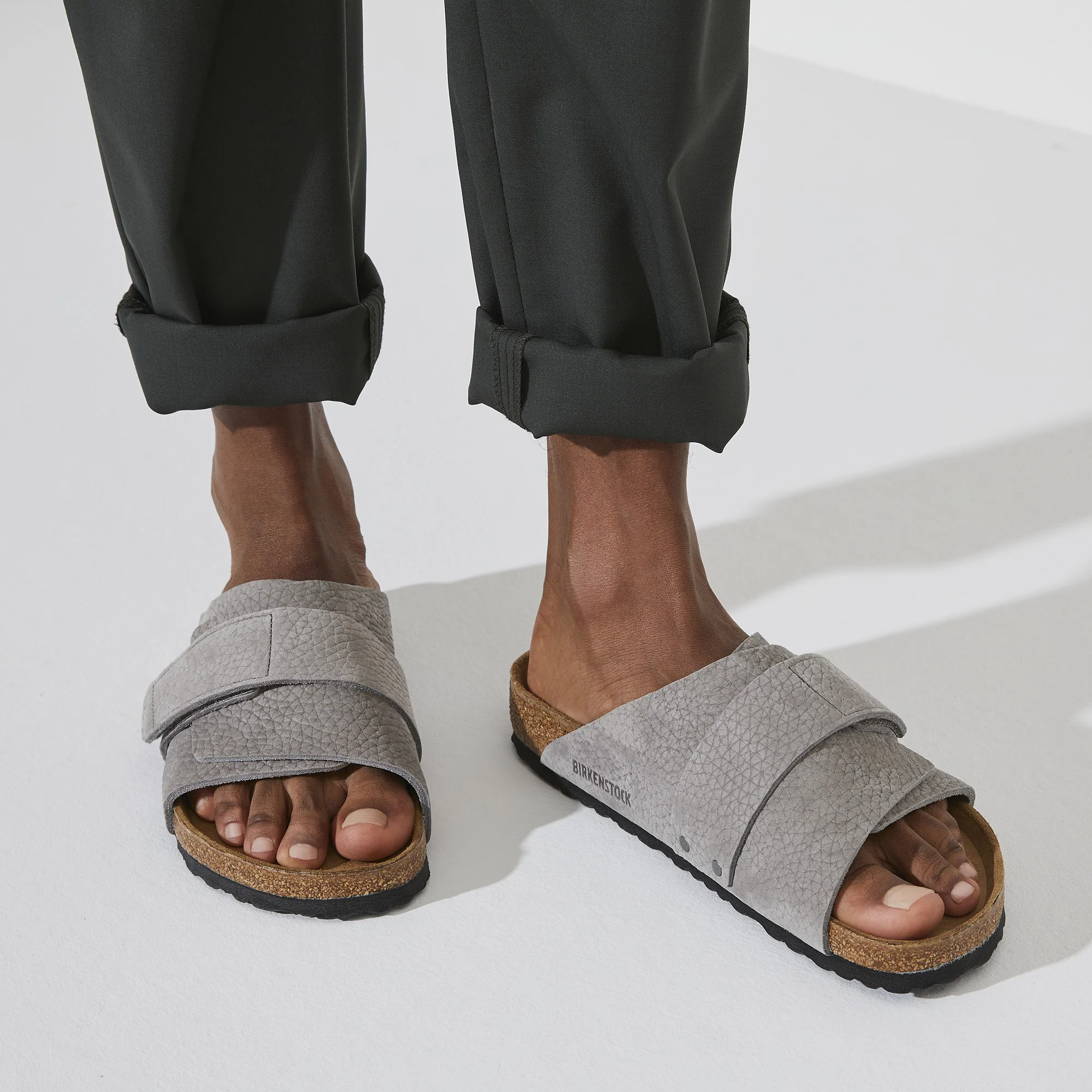 Kyoto Nubuk Leather Desert Buck Whale Gray - Image 9