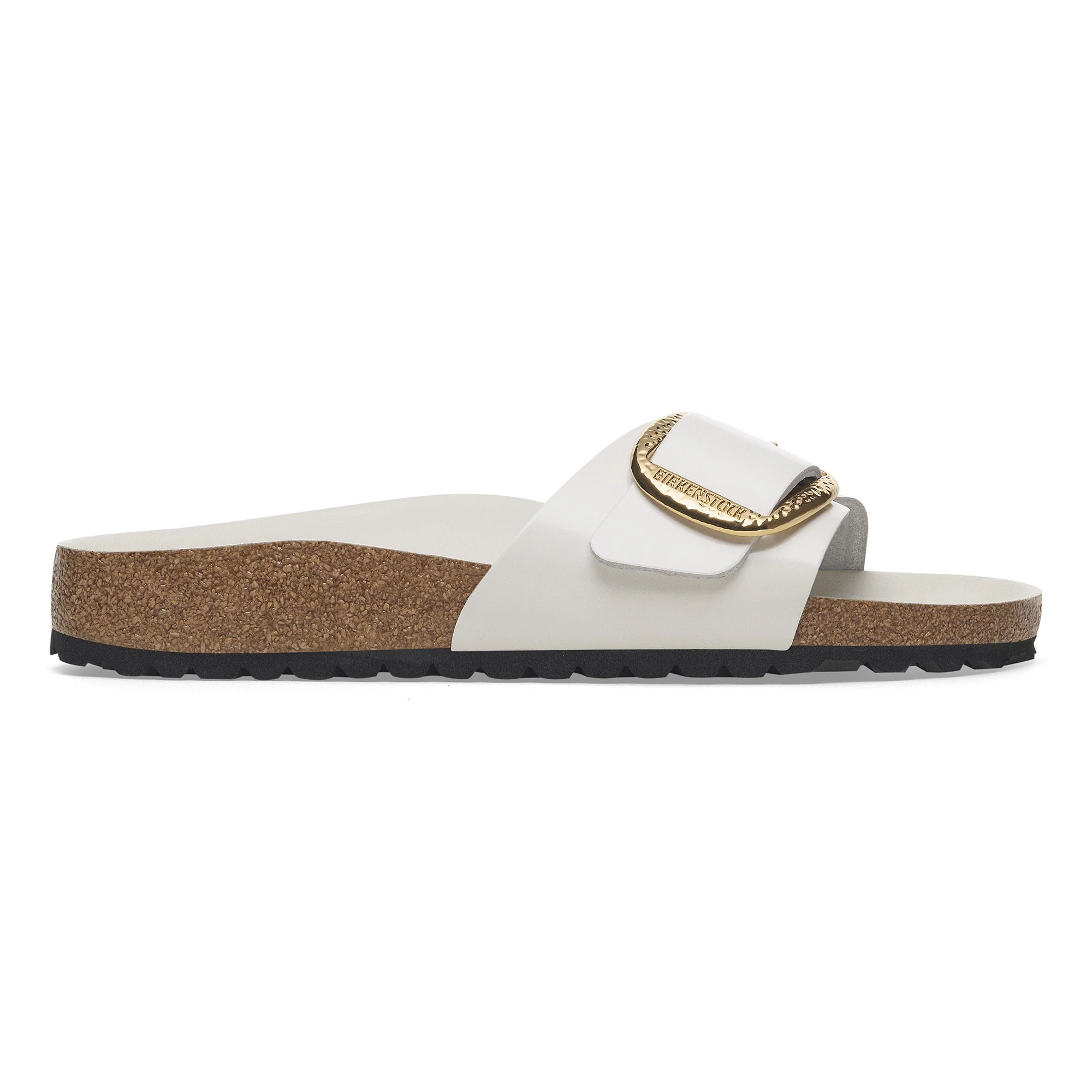 Madrid Big Buckle Natural Leather Patent - Image 4