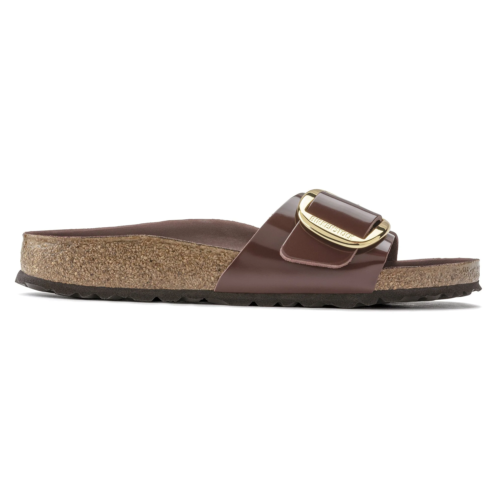 Madrid Big Buckle Natural Leather Patent - Image 4