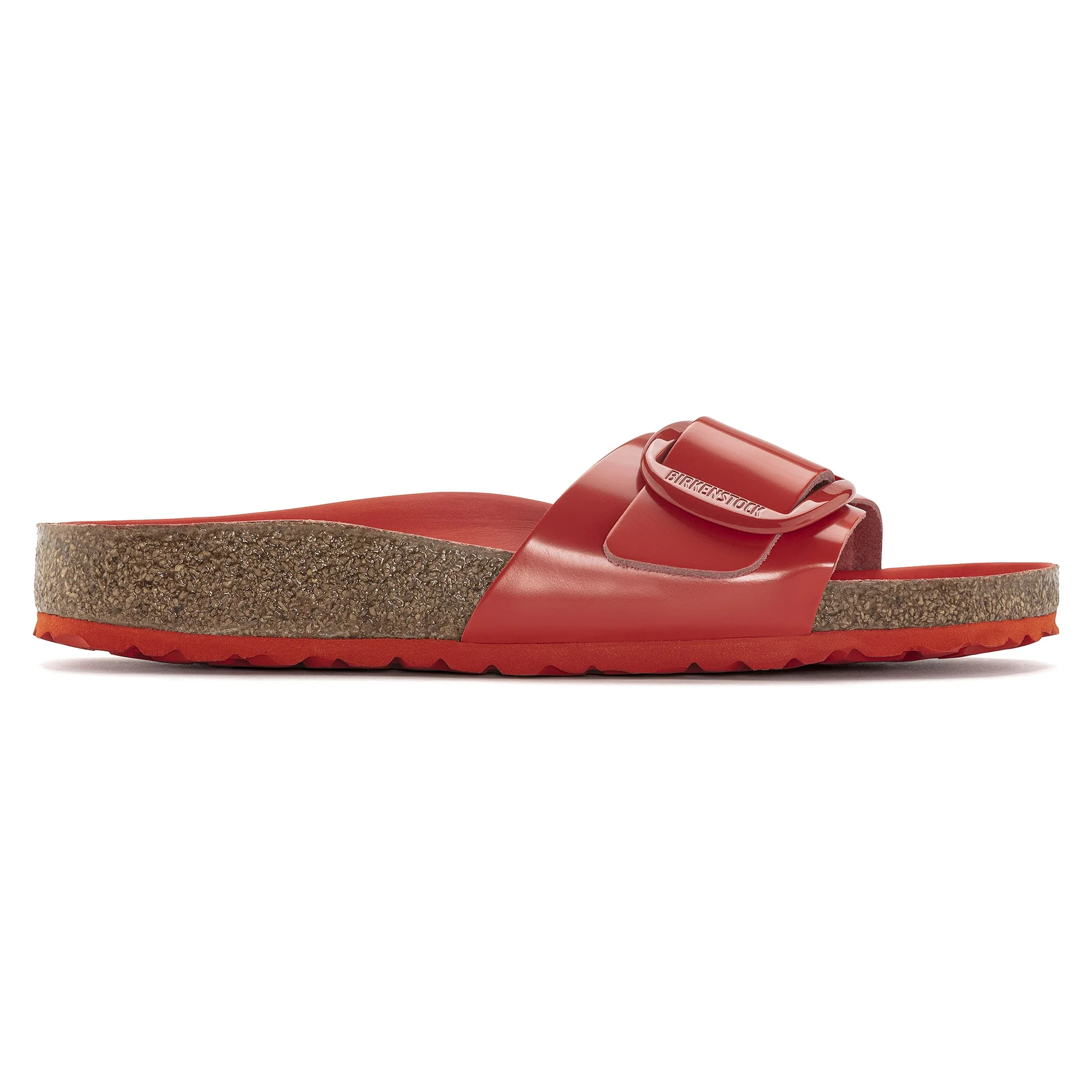 Madrid Big Buckle Natural Leather Patent - Image 5