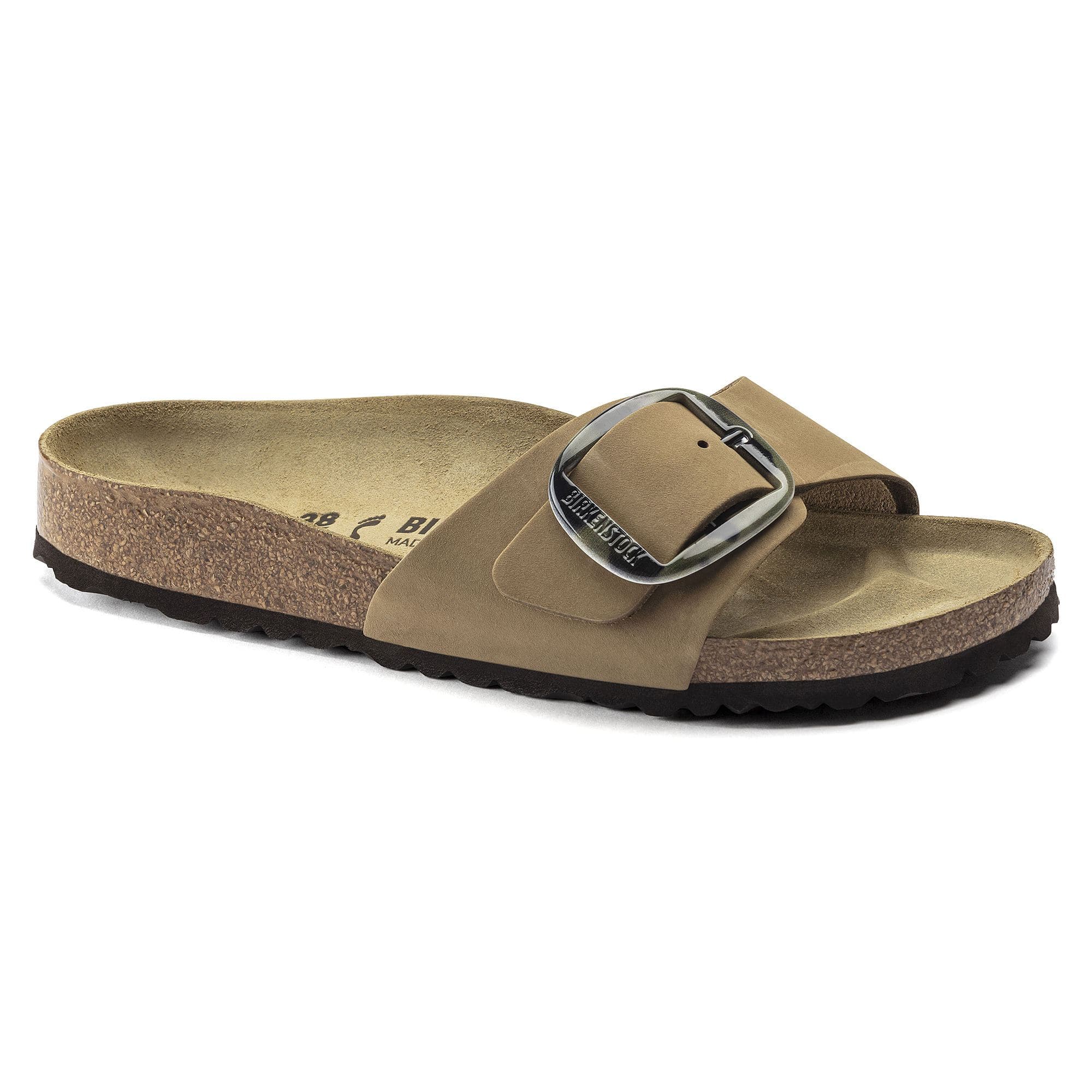 Madrid Big Buckle Nubuck Leather