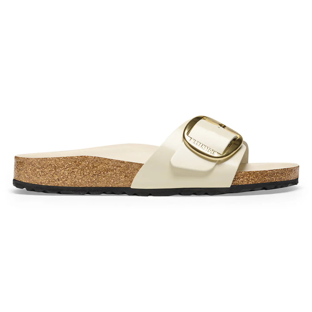 Madrid Big Buckle Natural Leather Patent - Image 5
